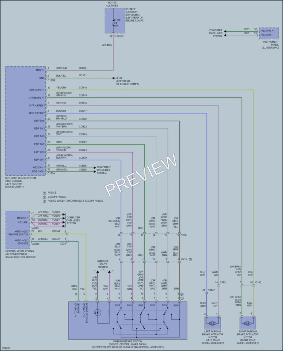 2022 Ford PoliceInterceptorUtility Shift Interlock wiring diagram preview