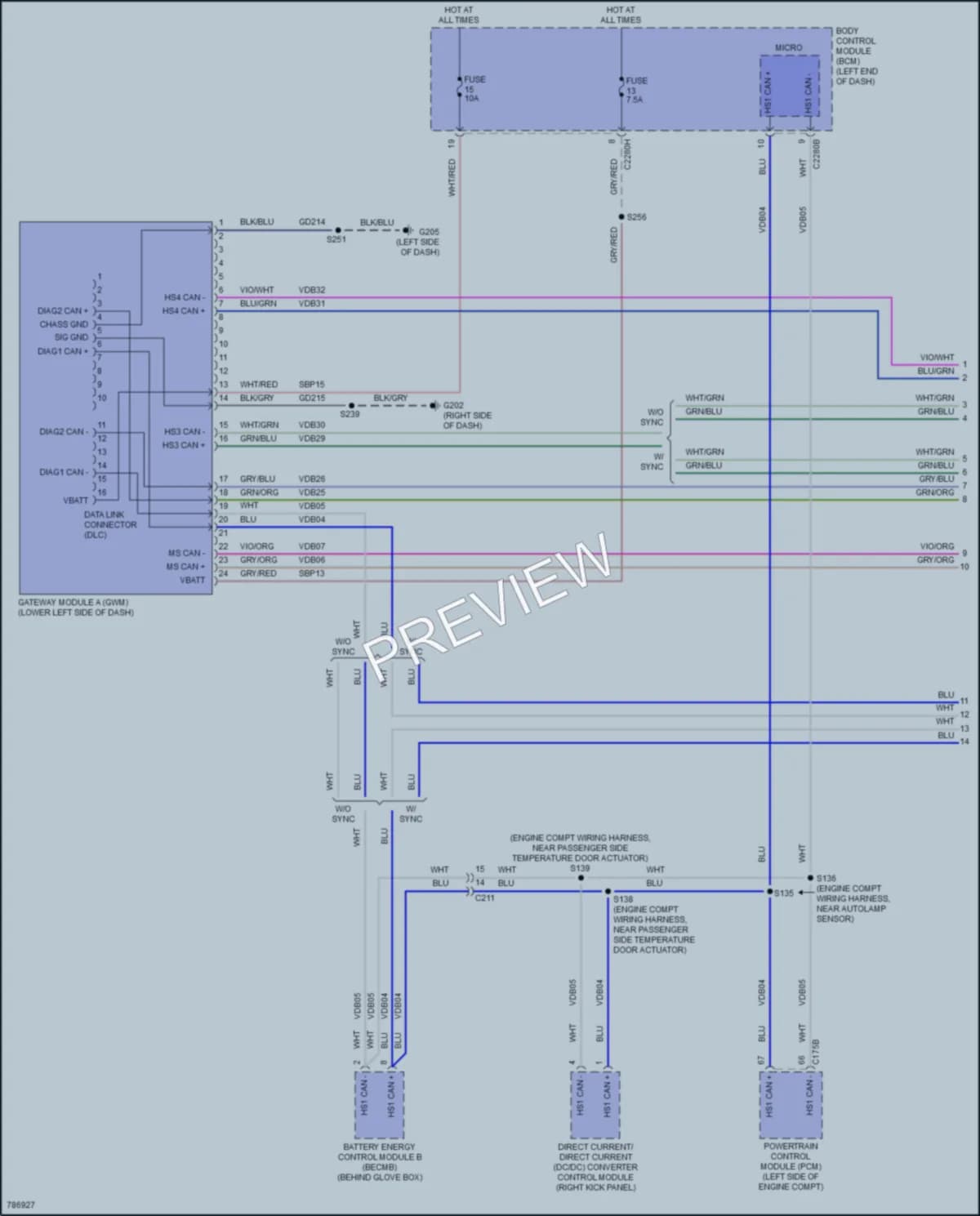 2022 Ford Ranger Computer Data Lines wiring diagram preview