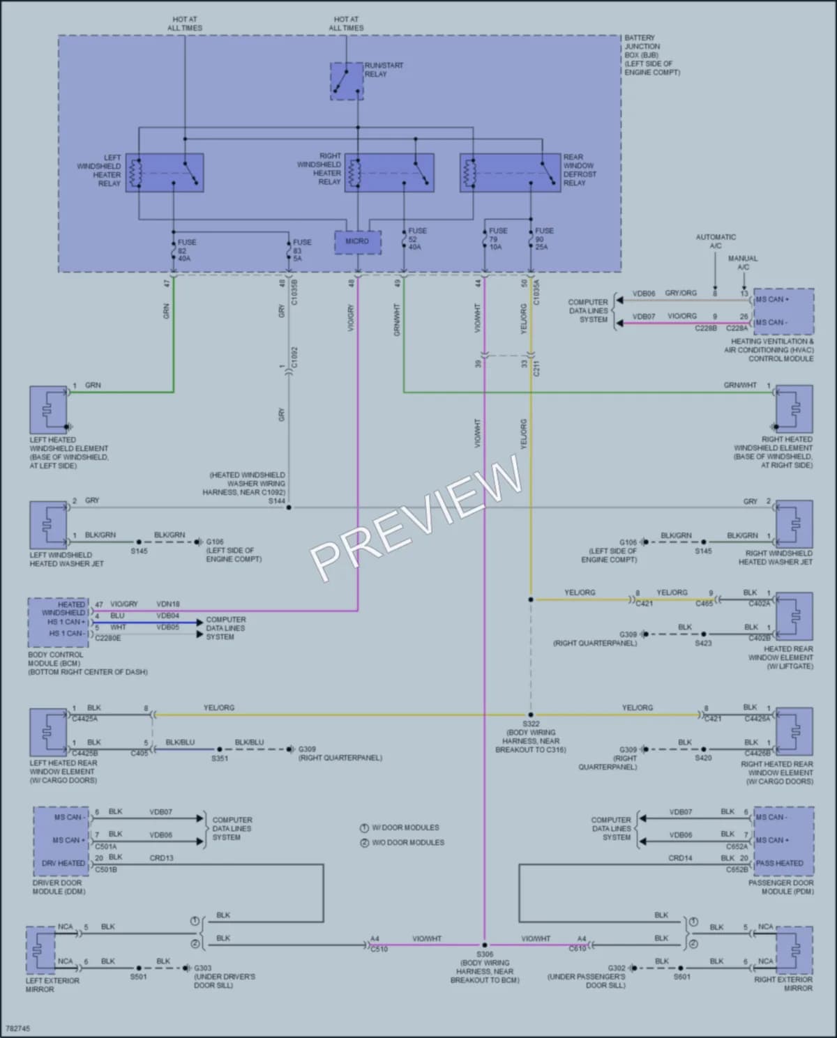 2022 Ford TransitConnect Defoggers wiring diagram preview