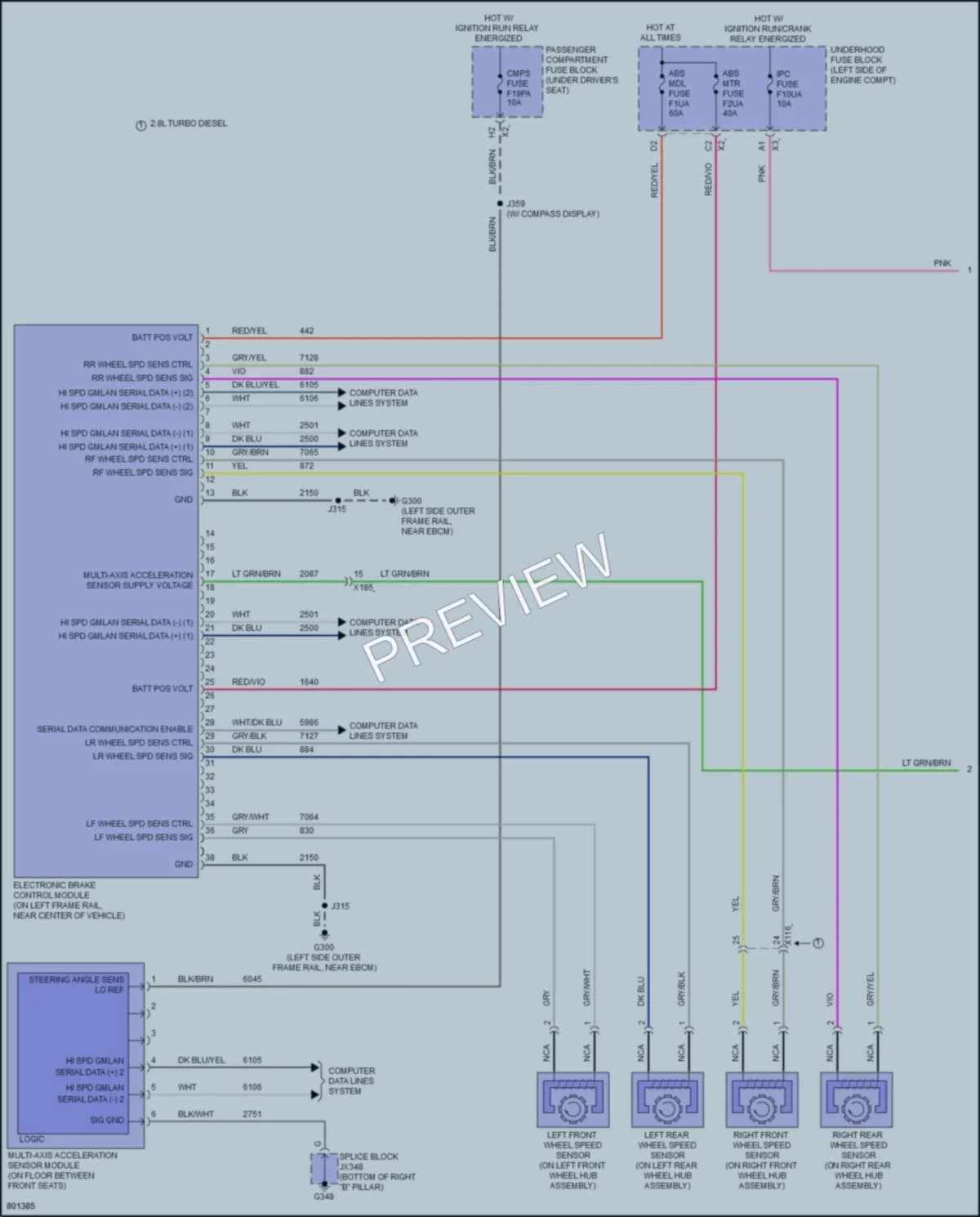 2022 GMC 3500Savana Anti Lock Brakes wiring diagram preview