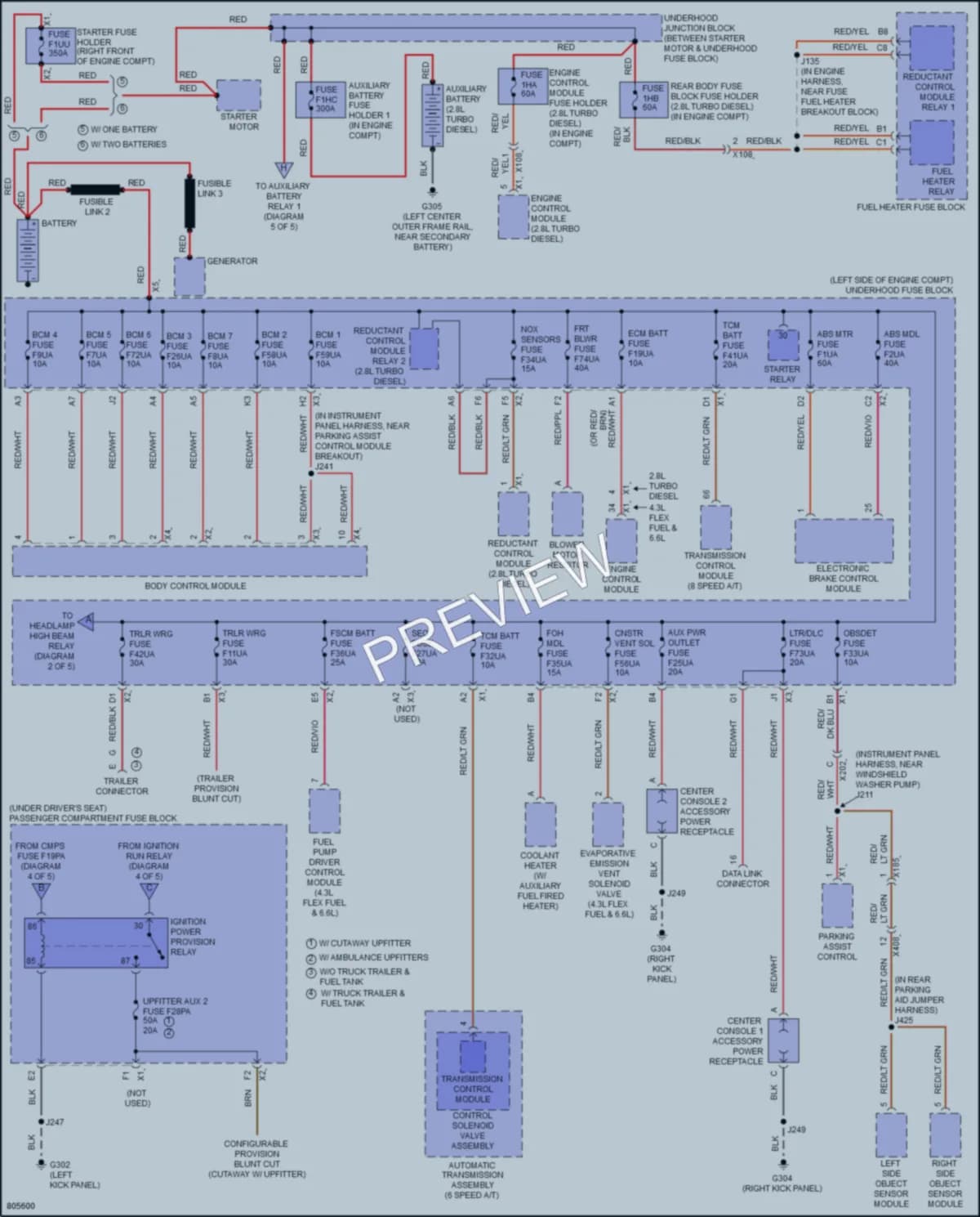 2022 GMC 3500Savana Power Distribution wiring diagram preview
