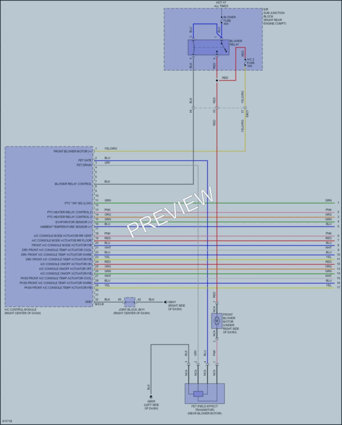 2022 Genesis GV70 Air Conditioning wiring diagram preview