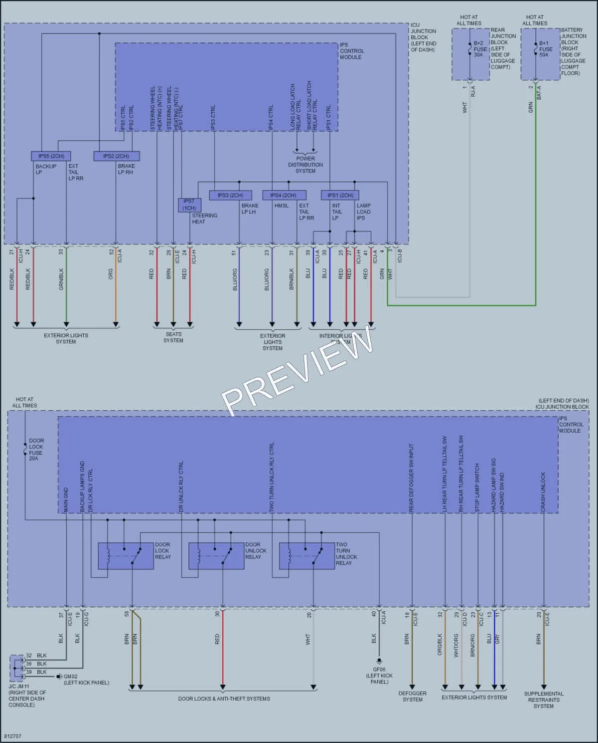 2022 Genesis GV80 Body Control Modules wiring diagram preview