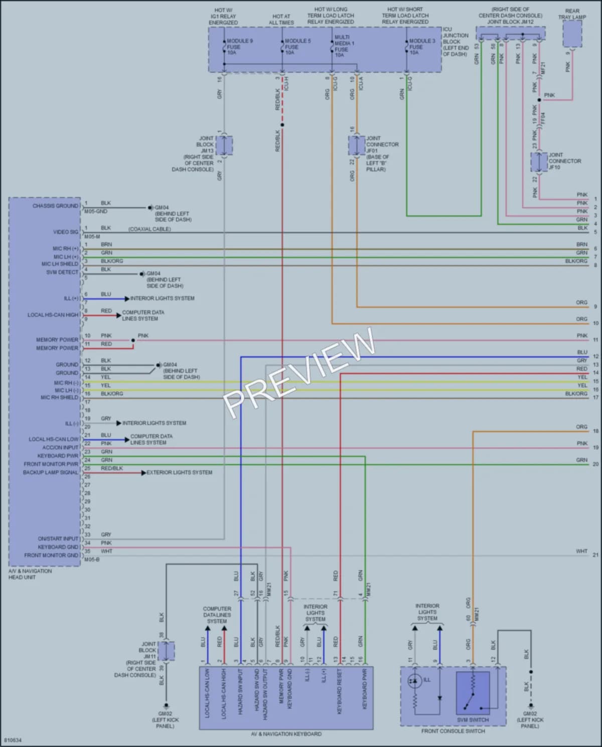 2022 Genesis GV80 Radio wiring diagram preview