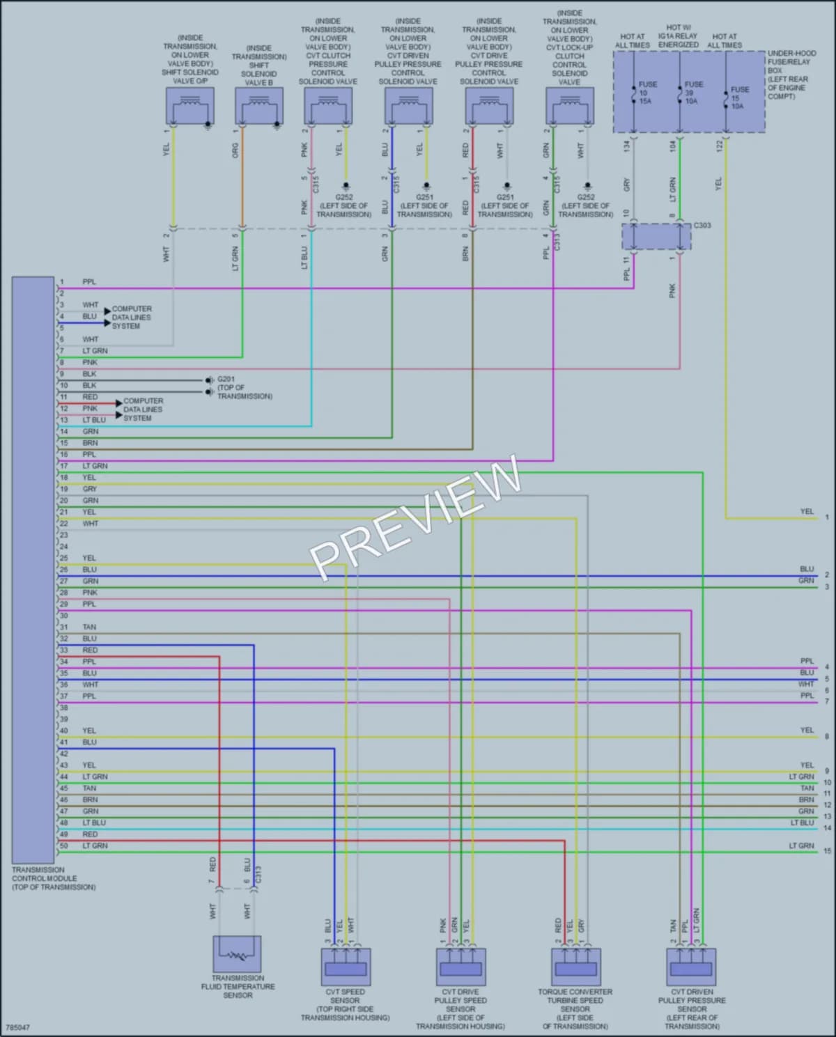 2022 Honda Accord Transmission wiring diagram preview