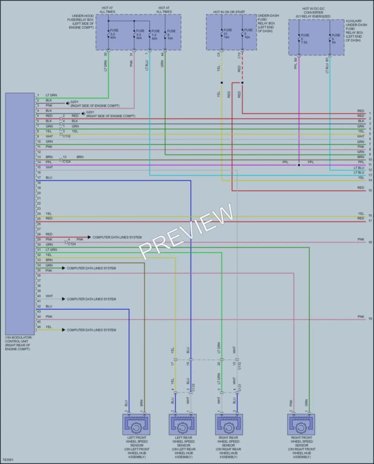 2022 Honda CRV Anti Lock Brakes wiring diagram preview