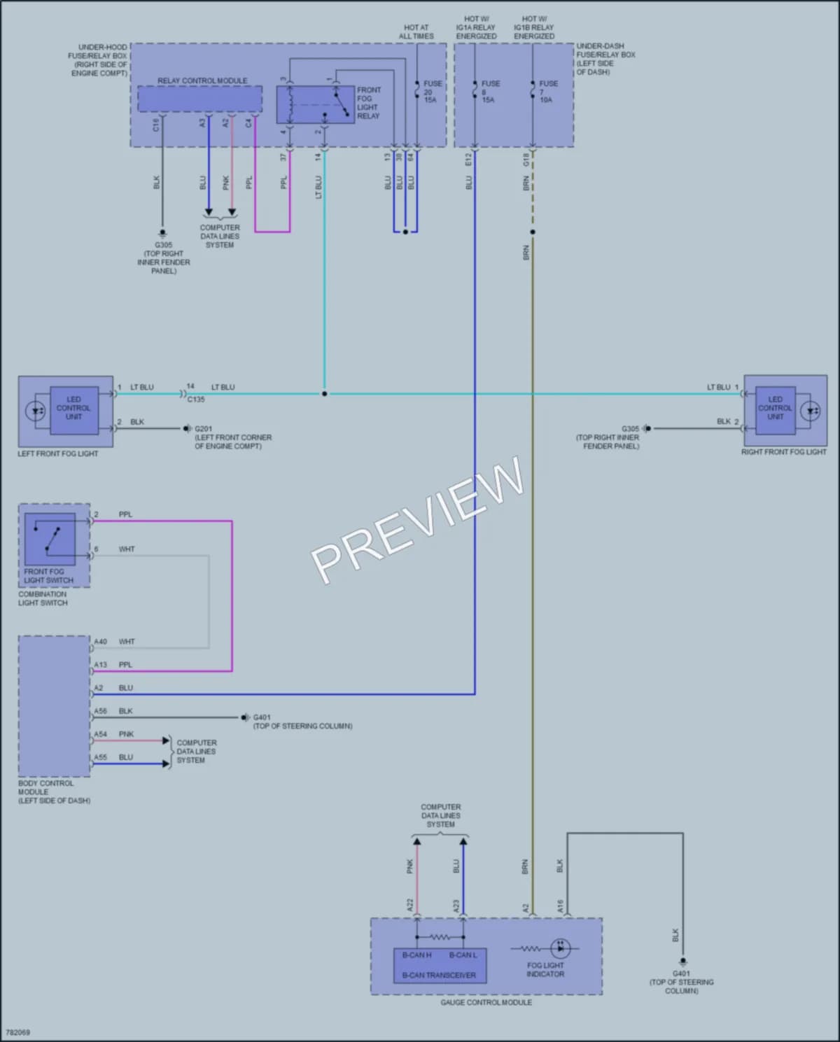 2022 Honda Insight Headlights wiring diagram preview