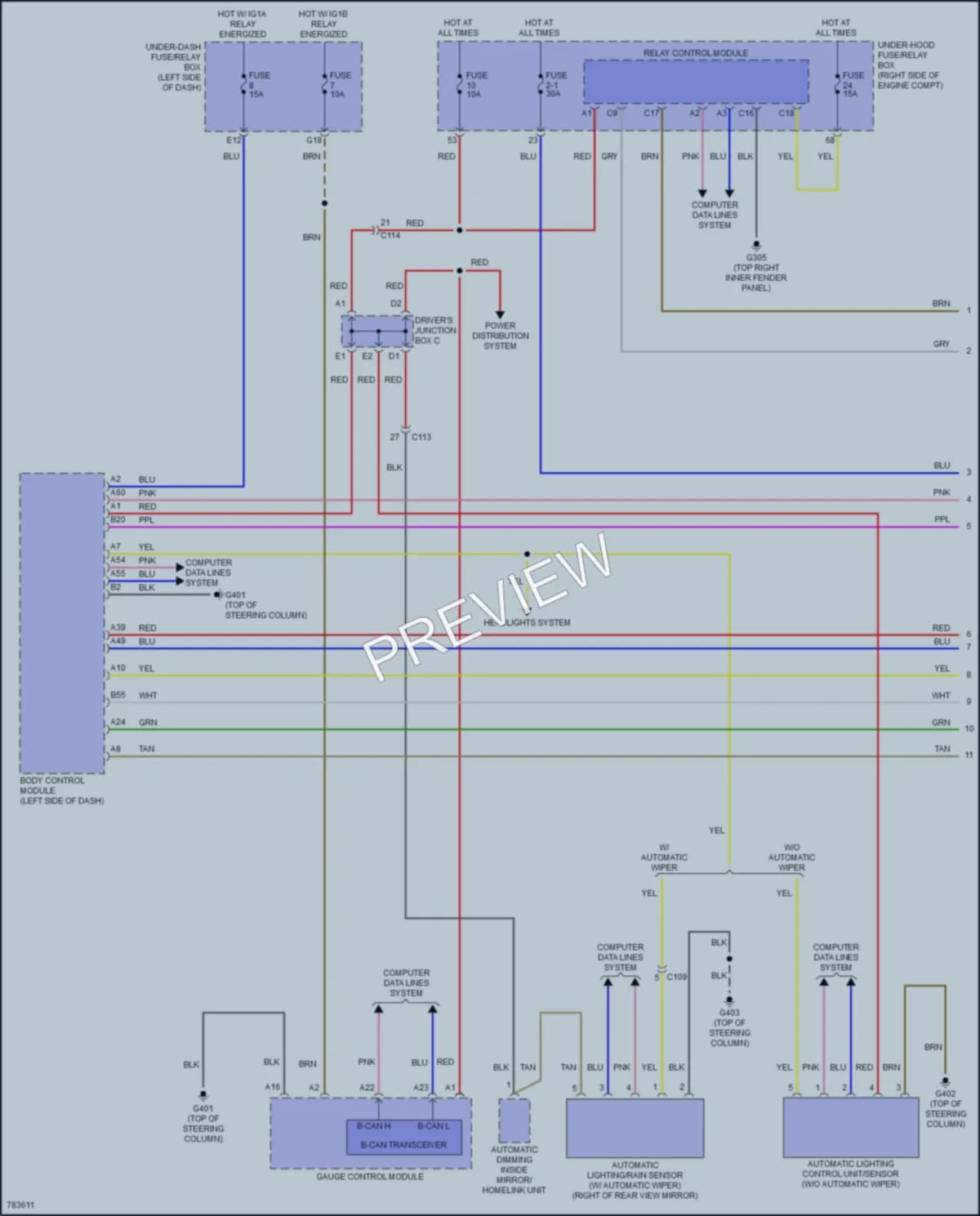2022 Honda Insight Wiper Washer wiring diagram preview