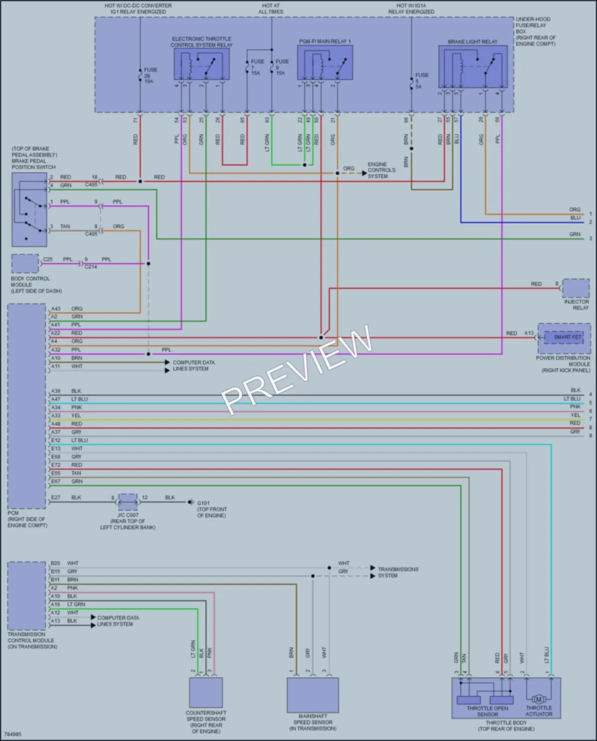 2022 Honda Odyssey Cruise Control wiring diagram preview
