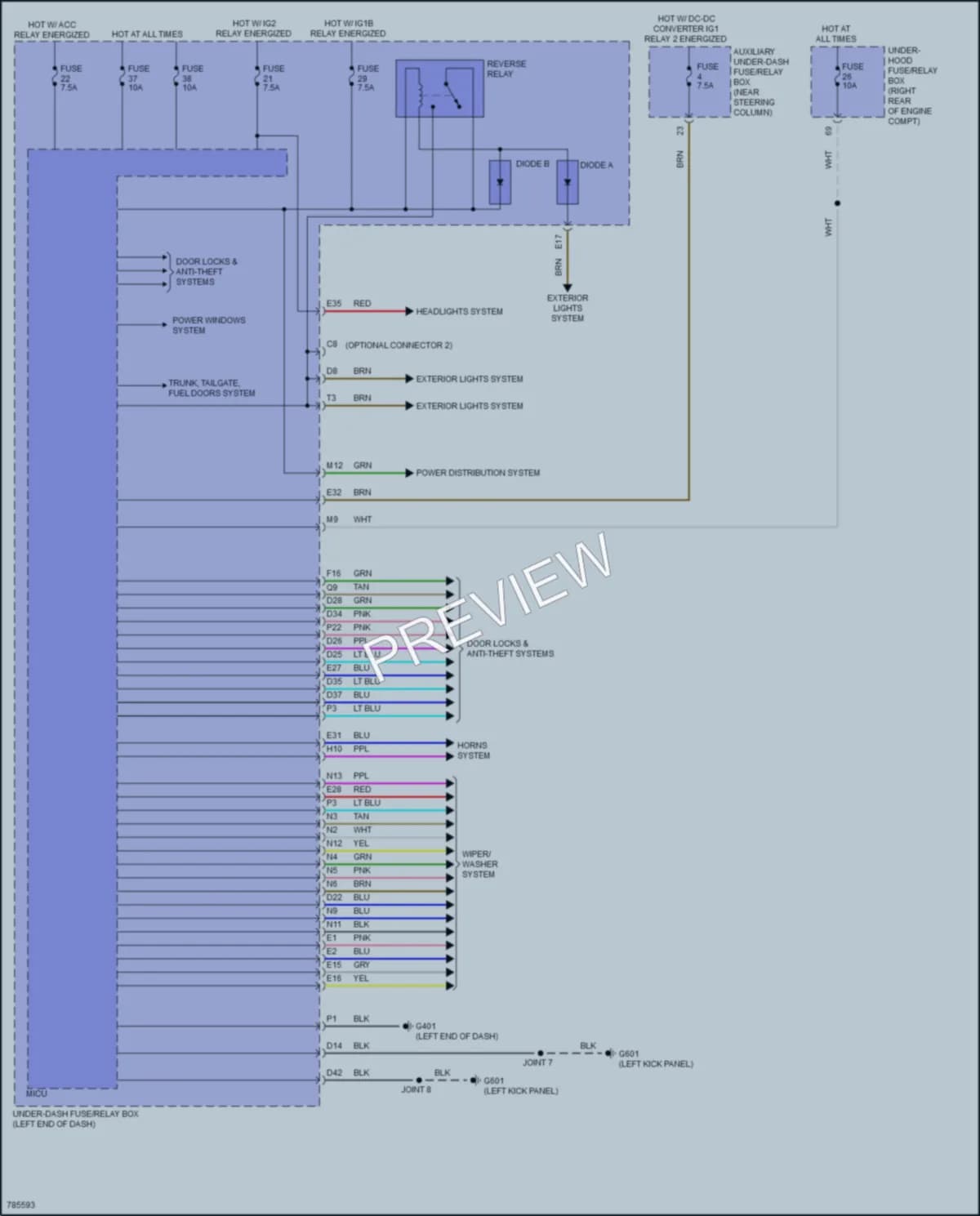 2022 Honda Pilot Body Control Modules wiring diagram preview