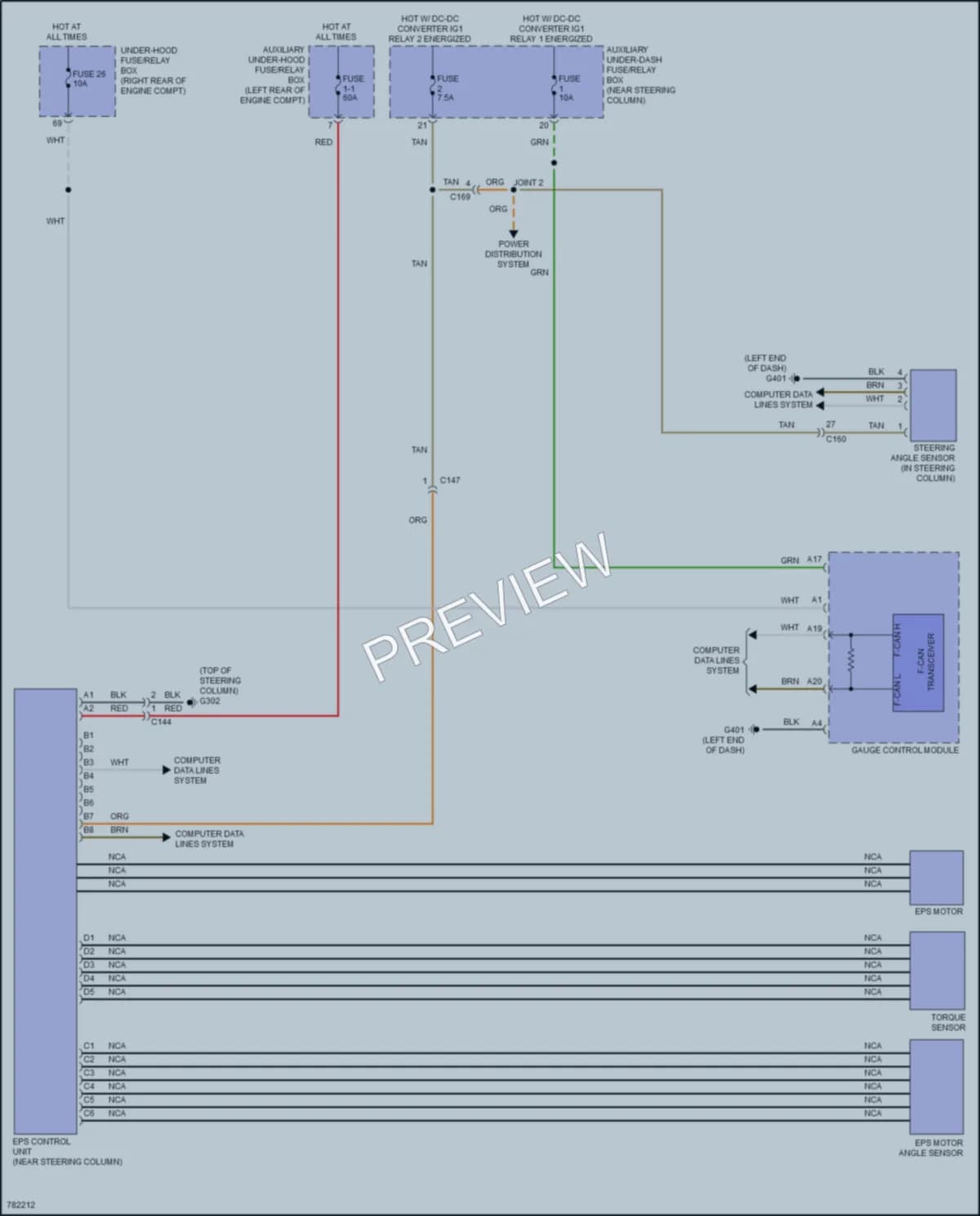 2022 Honda Pilot Electronic Power Steering wiring diagram preview
