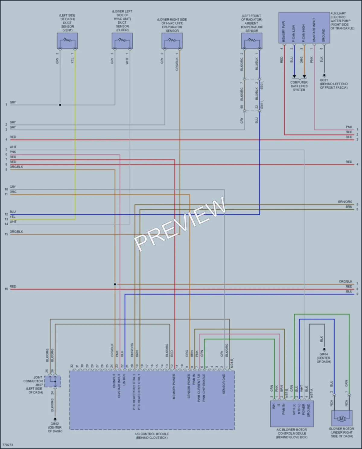 2022 Hyundai Elantra Air Conditioning wiring diagram preview
