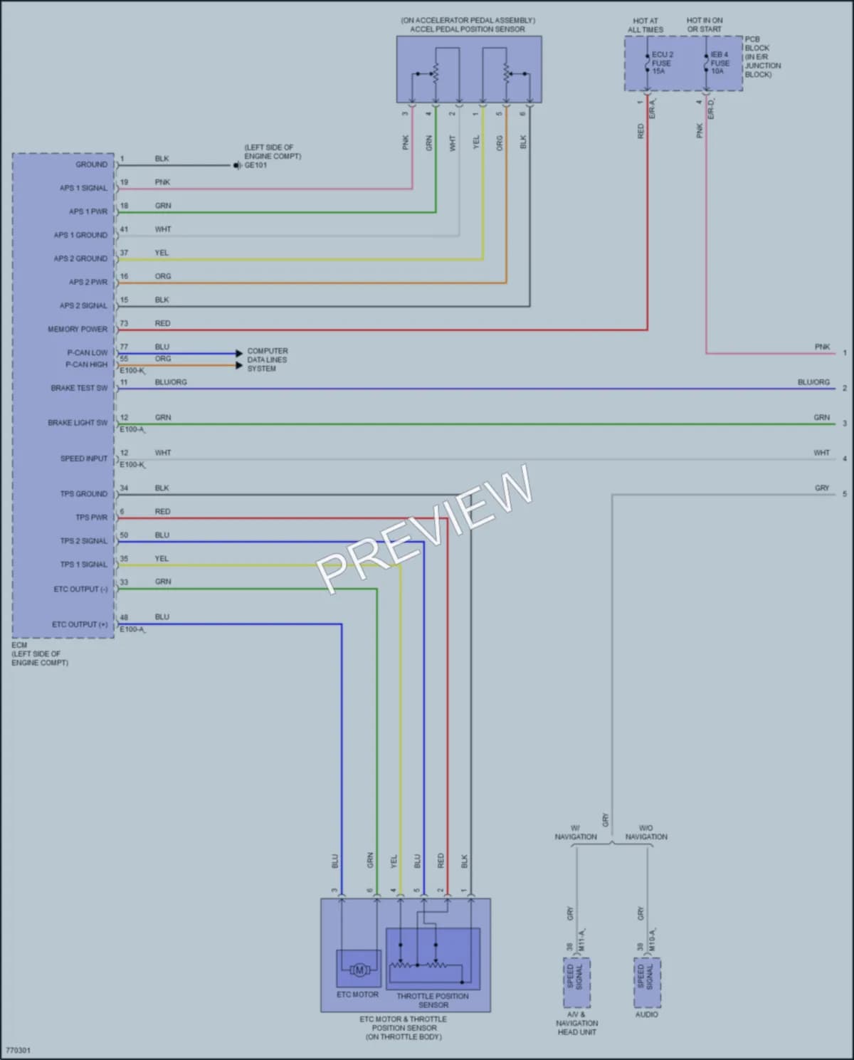 2022 Hyundai ElantraHybrid Cruise Control wiring diagram preview