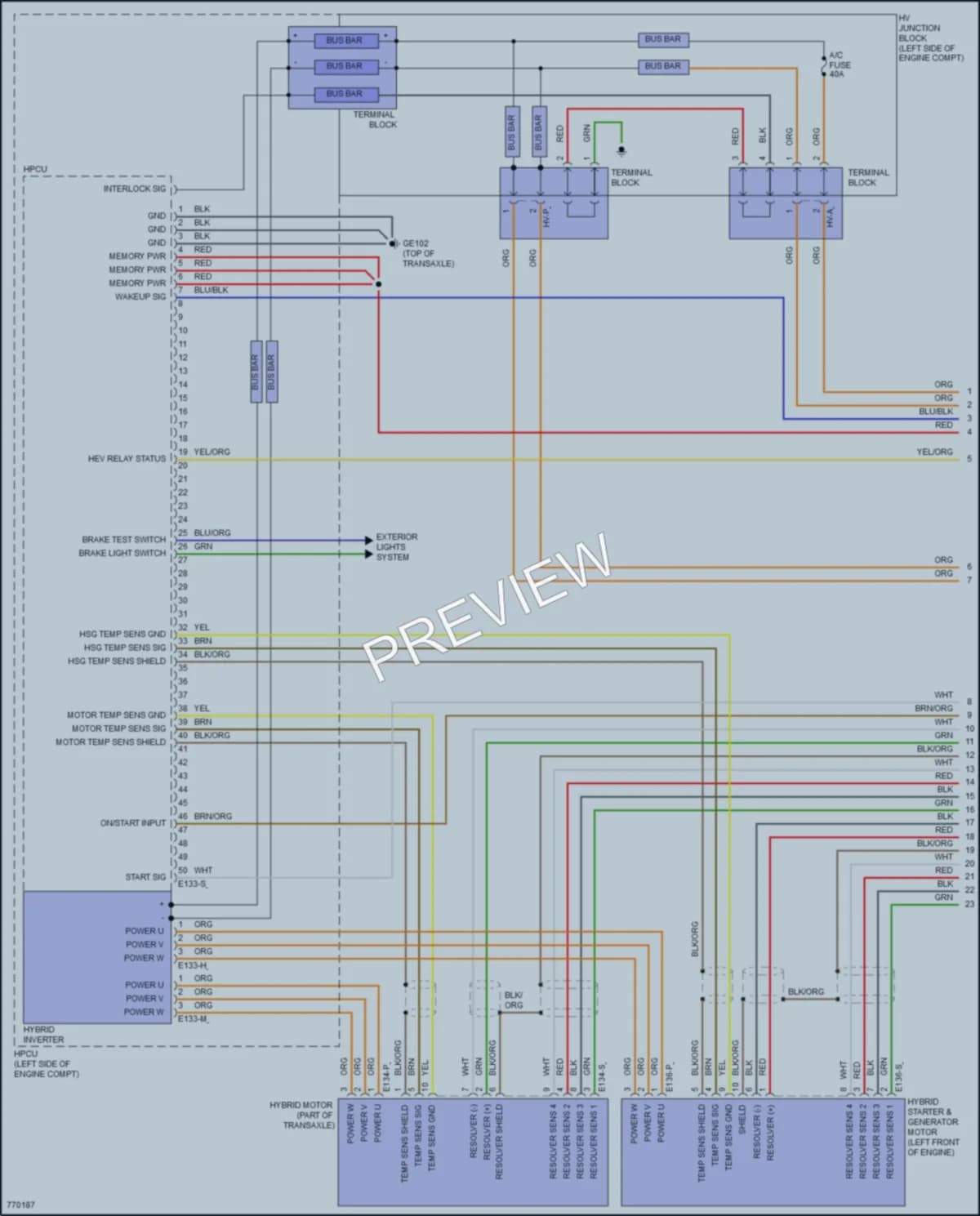2022 Hyundai ElantraHybrid Engine Performance wiring diagram preview