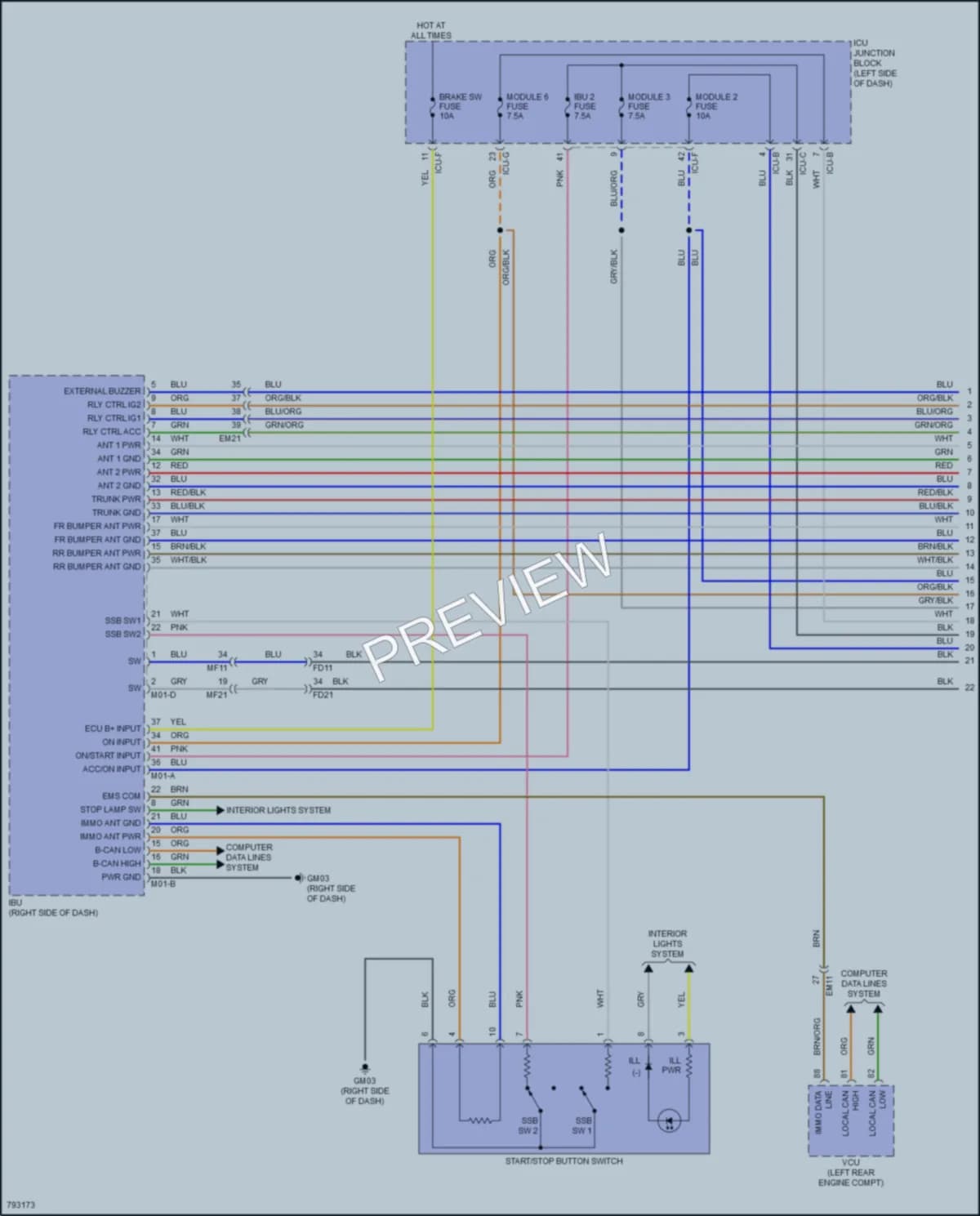 2022 Hyundai Ioniq5 Power Door Locks wiring diagram preview