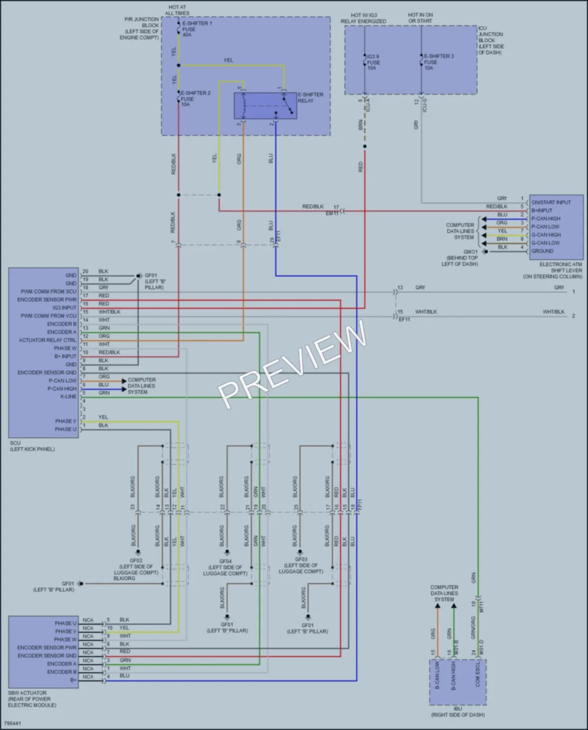 2022 Hyundai Ioniq5 Transmission wiring diagram preview