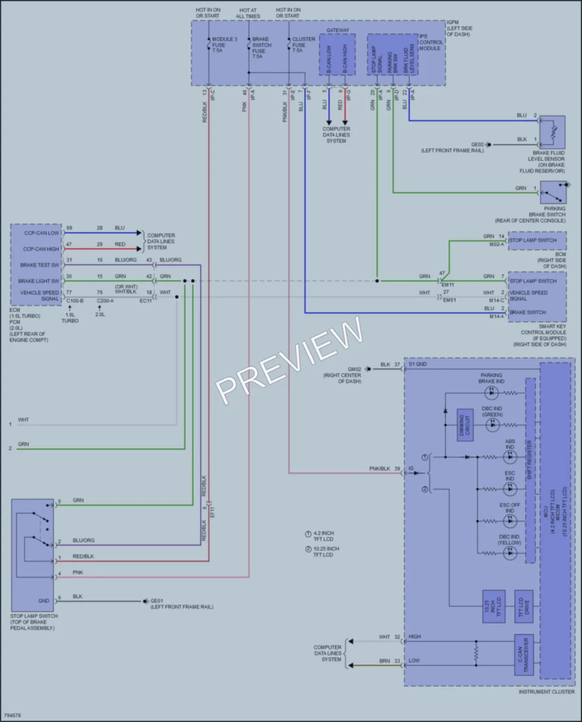 2022 Hyundai Kona Anti Lock Brakes wiring diagram preview
