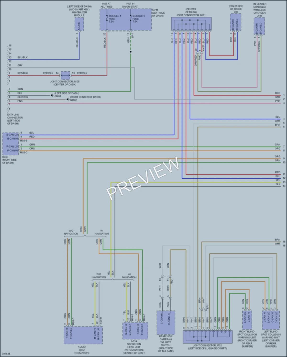 2022 Hyundai Kona Computer Data Lines wiring diagram preview