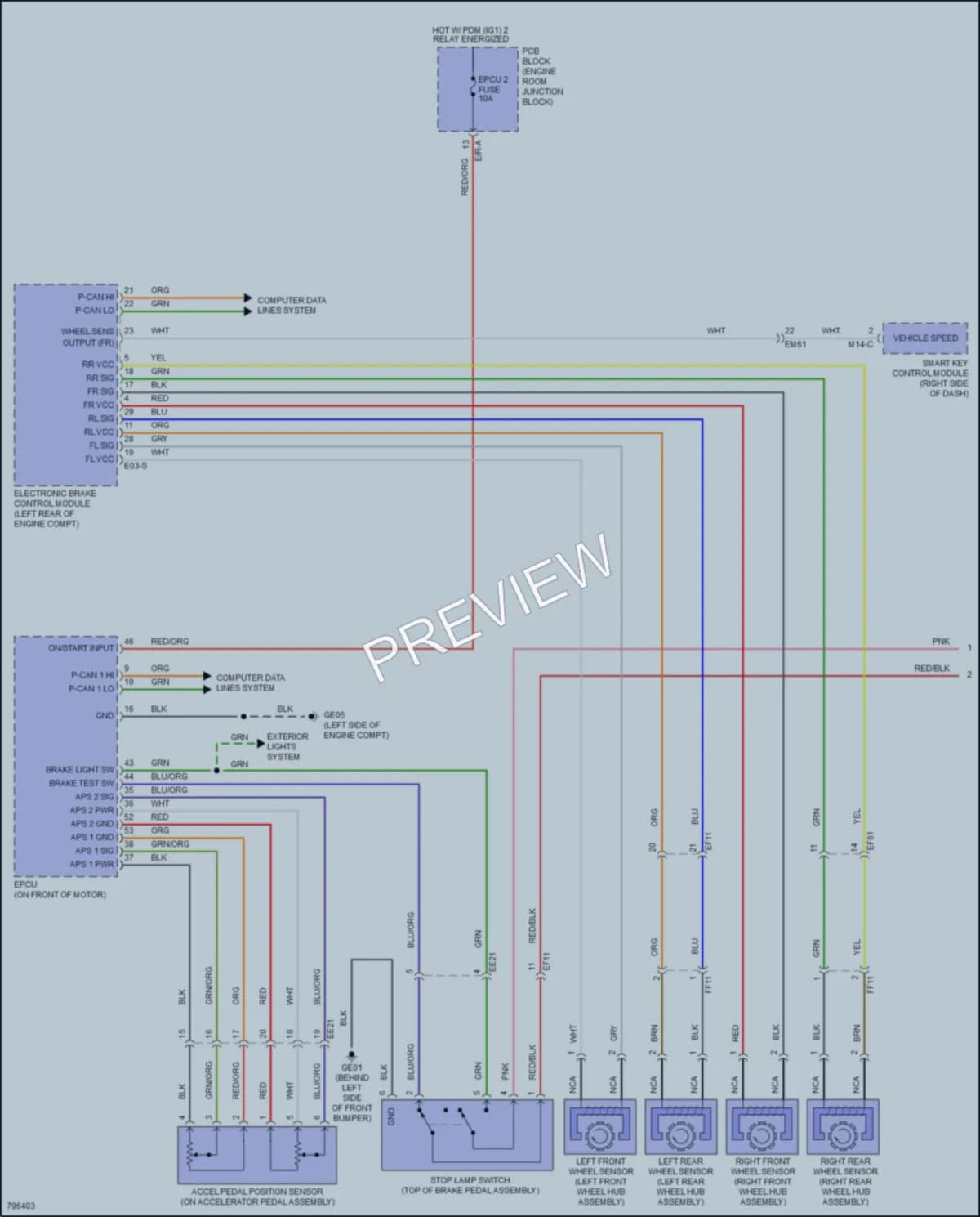 2022 Hyundai KonaElectric Cruise Control wiring diagram preview