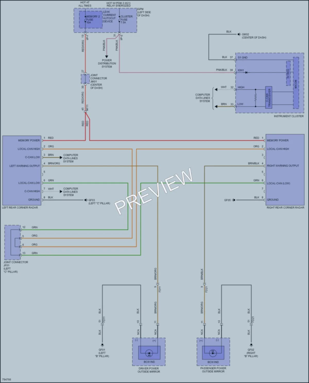 2022 Hyundai KonaElectric Navigation wiring diagram preview
