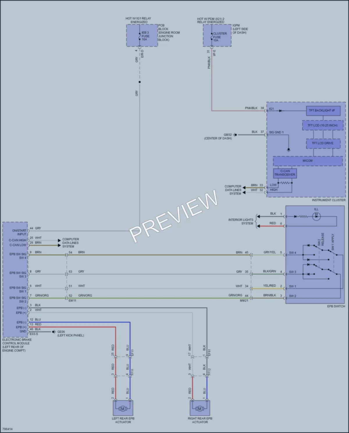 2022 Hyundai KonaElectric Shift Interlock wiring diagram preview