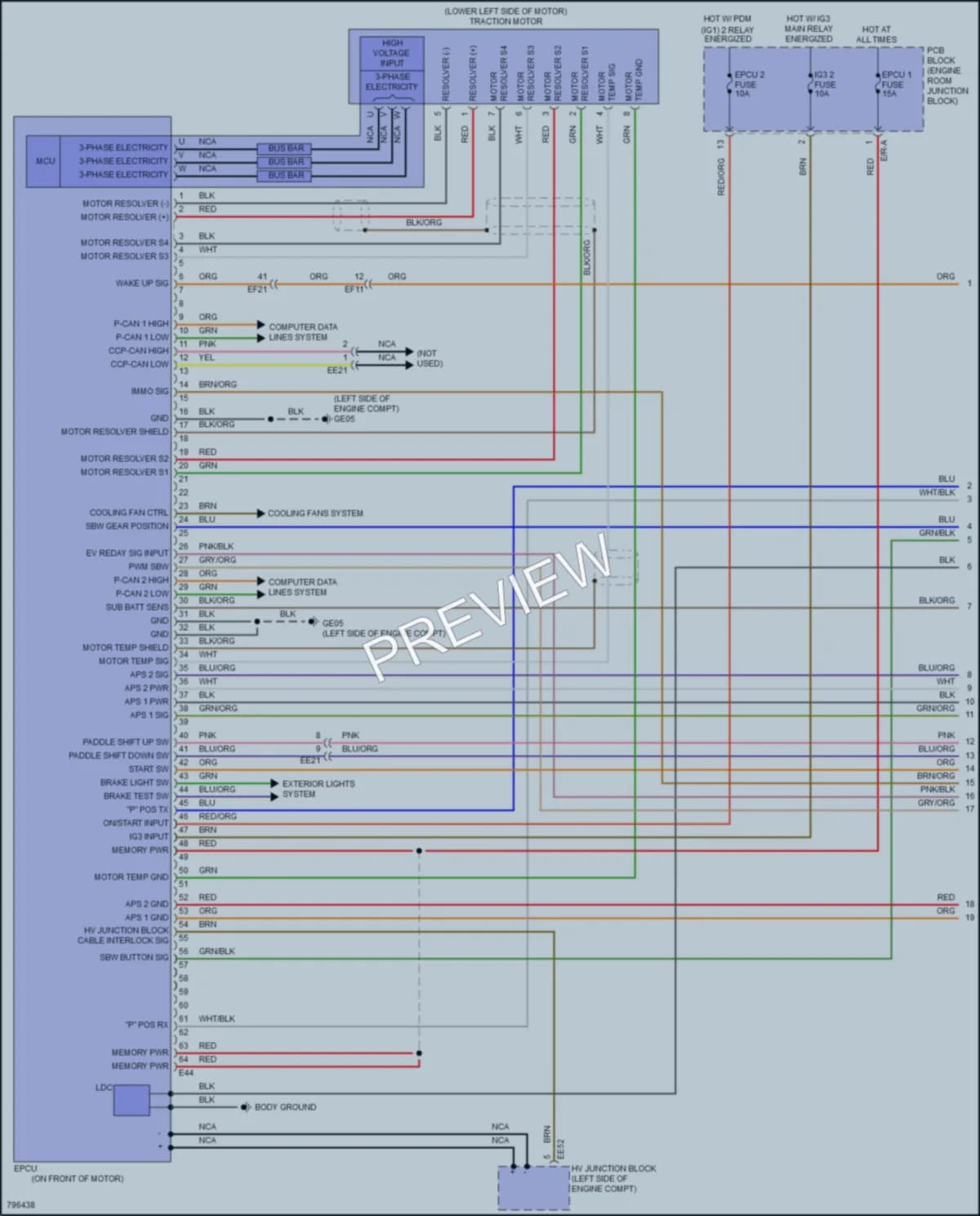 2022 Hyundai KonaElectric Transmission wiring diagram preview
