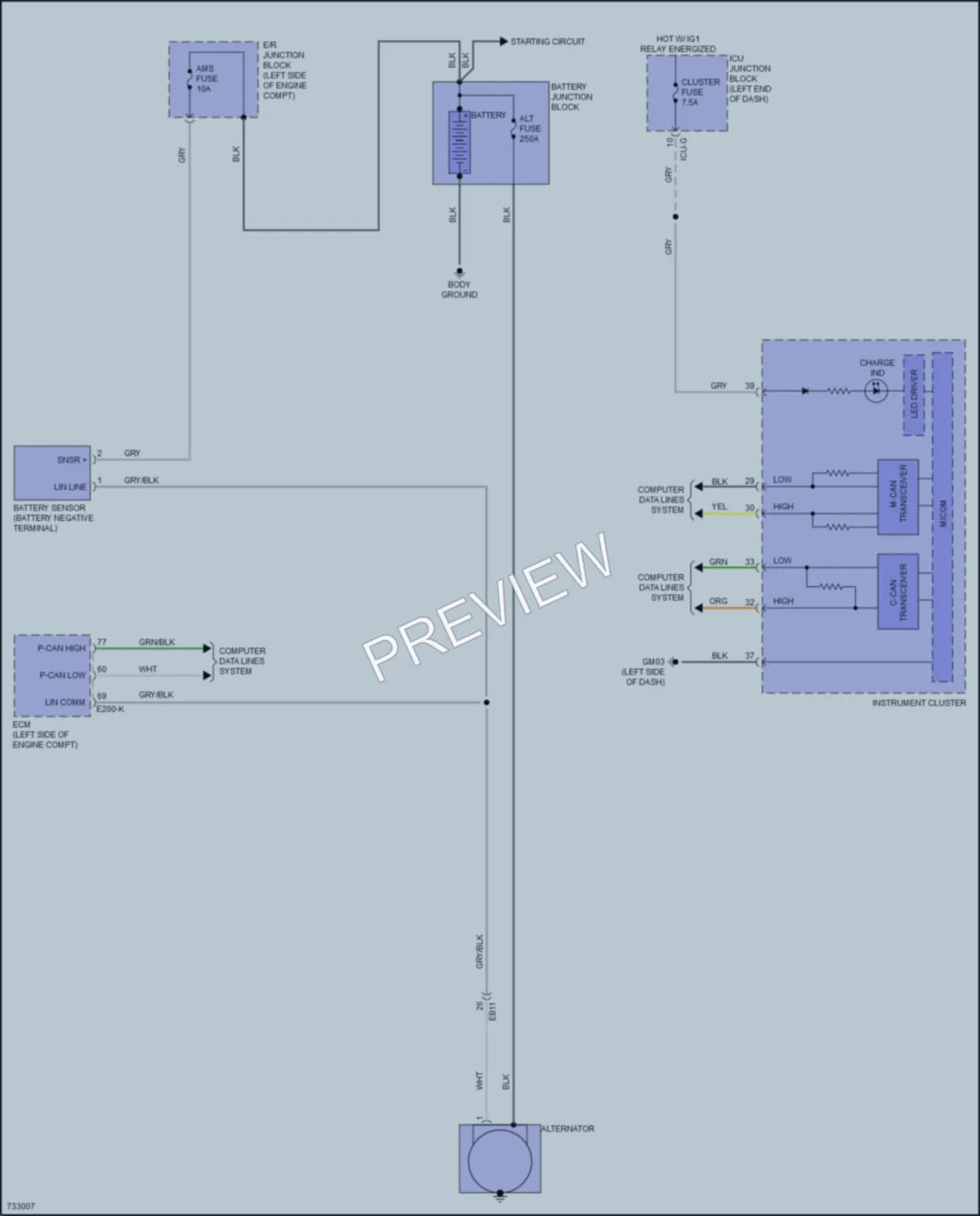 2022 Hyundai Palisade Starting Charging wiring diagram preview