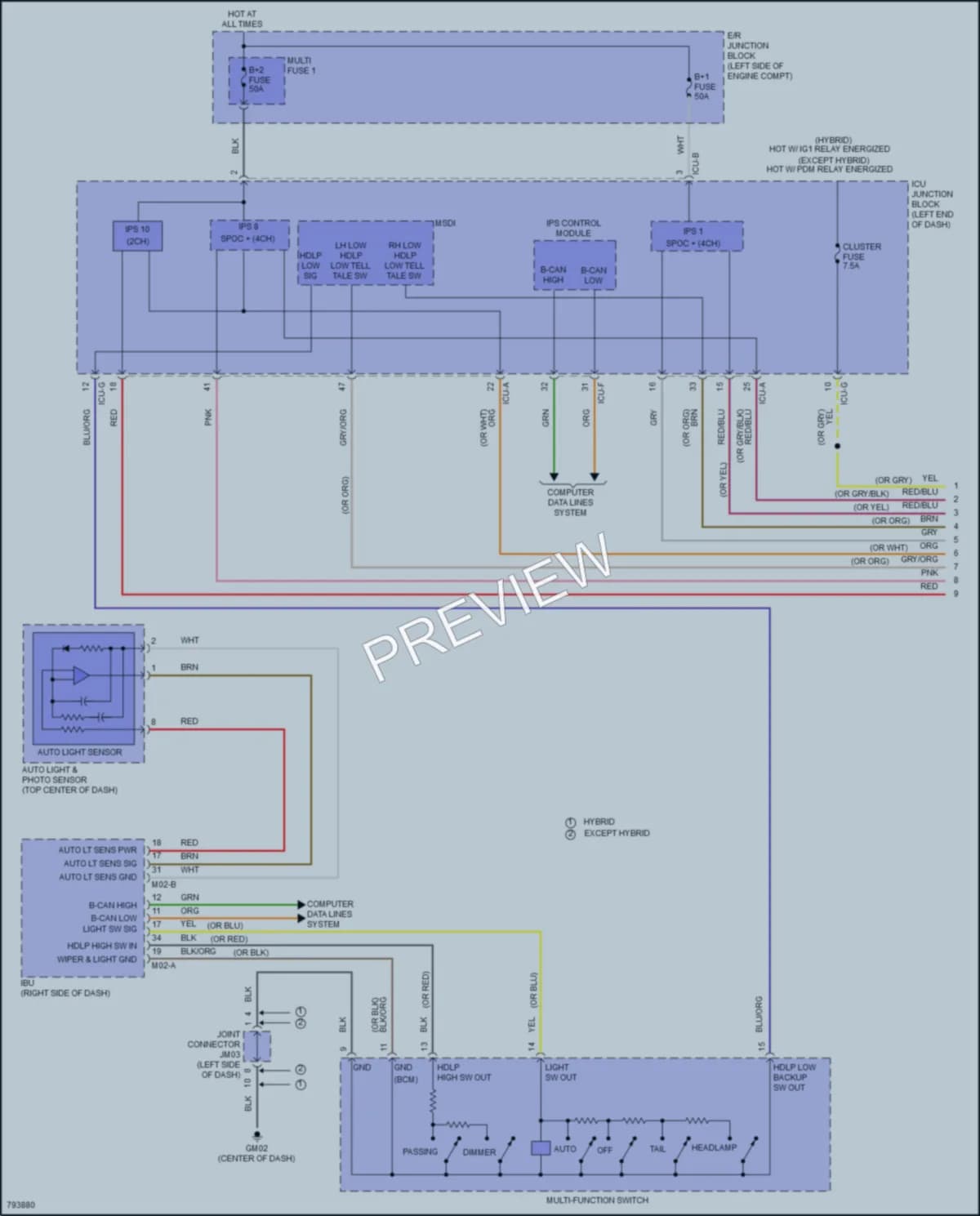 2022 Hyundai SantaFe Headlights wiring diagram preview