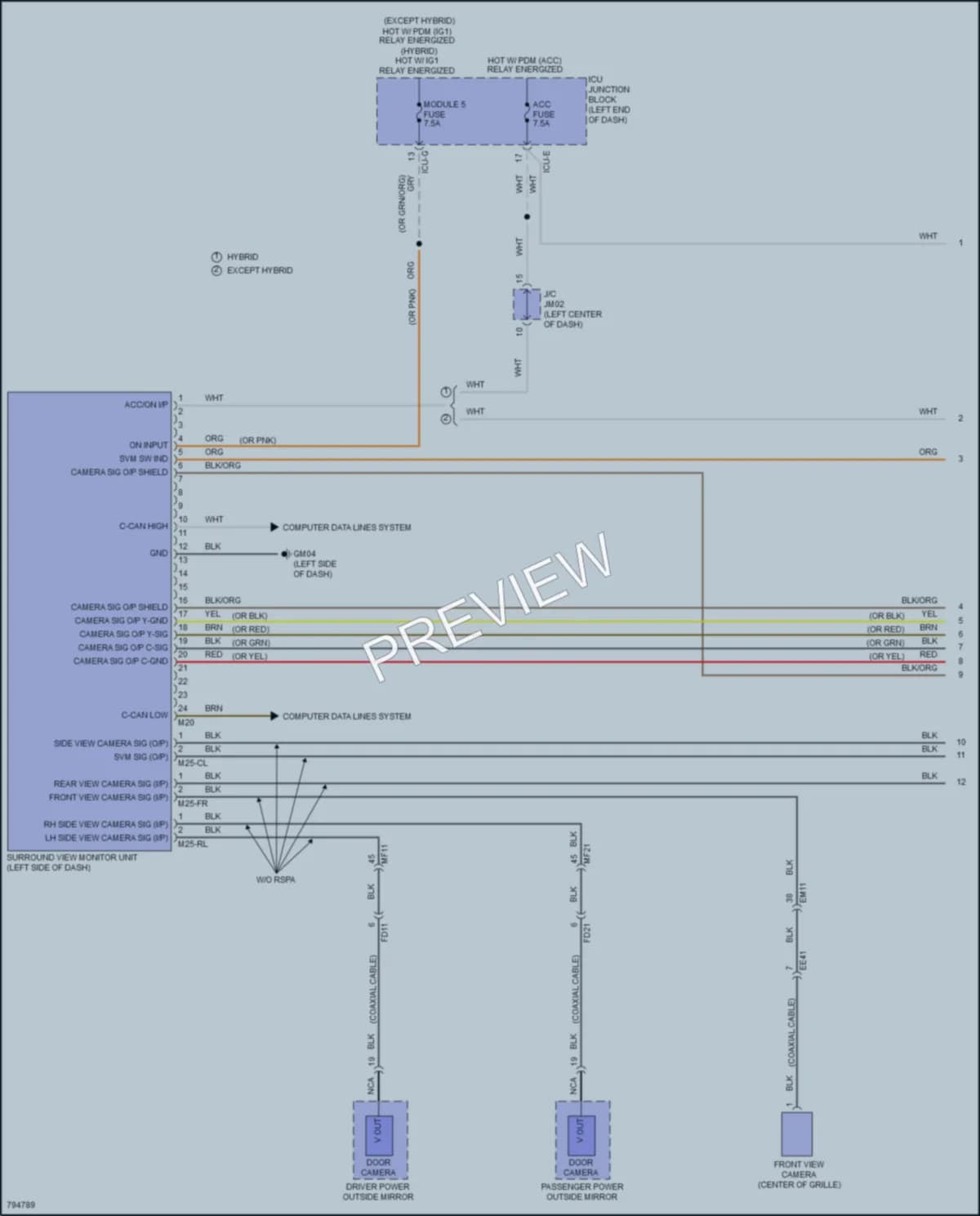 2022 Hyundai SantaFe Navigation wiring diagram preview