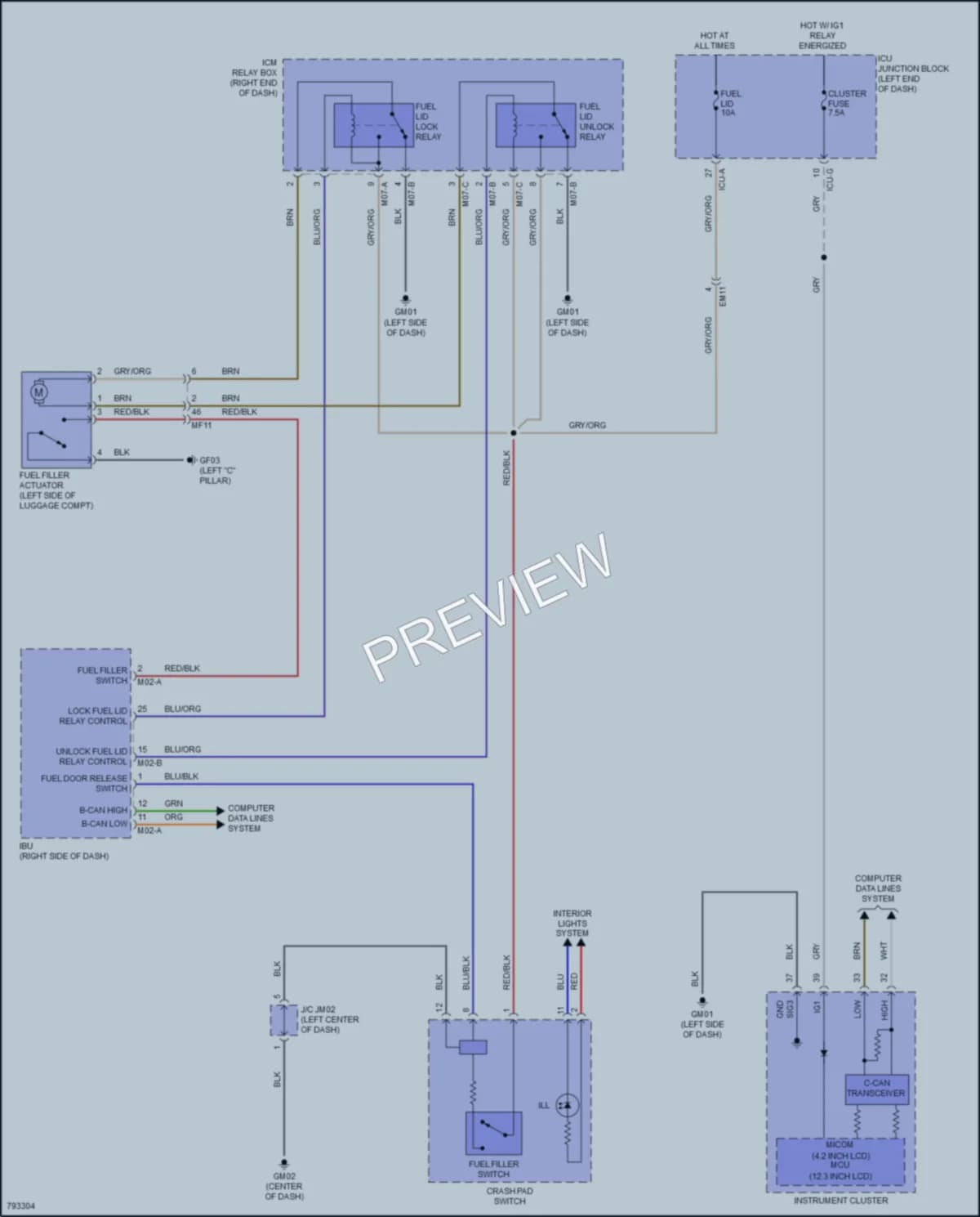 2022 Hyundai SantaFePlugIn Trunk Tailgate Fuel Door wiring diagram preview