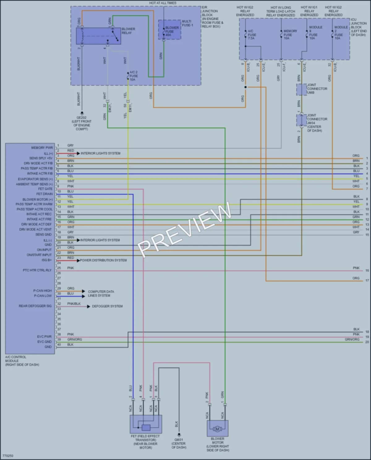 2022 Hyundai Sonata Air Conditioning wiring diagram preview