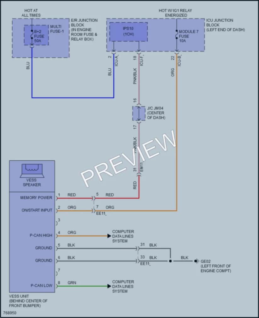 2022 Hyundai SonataHybrid Active Bodyworks wiring diagram preview