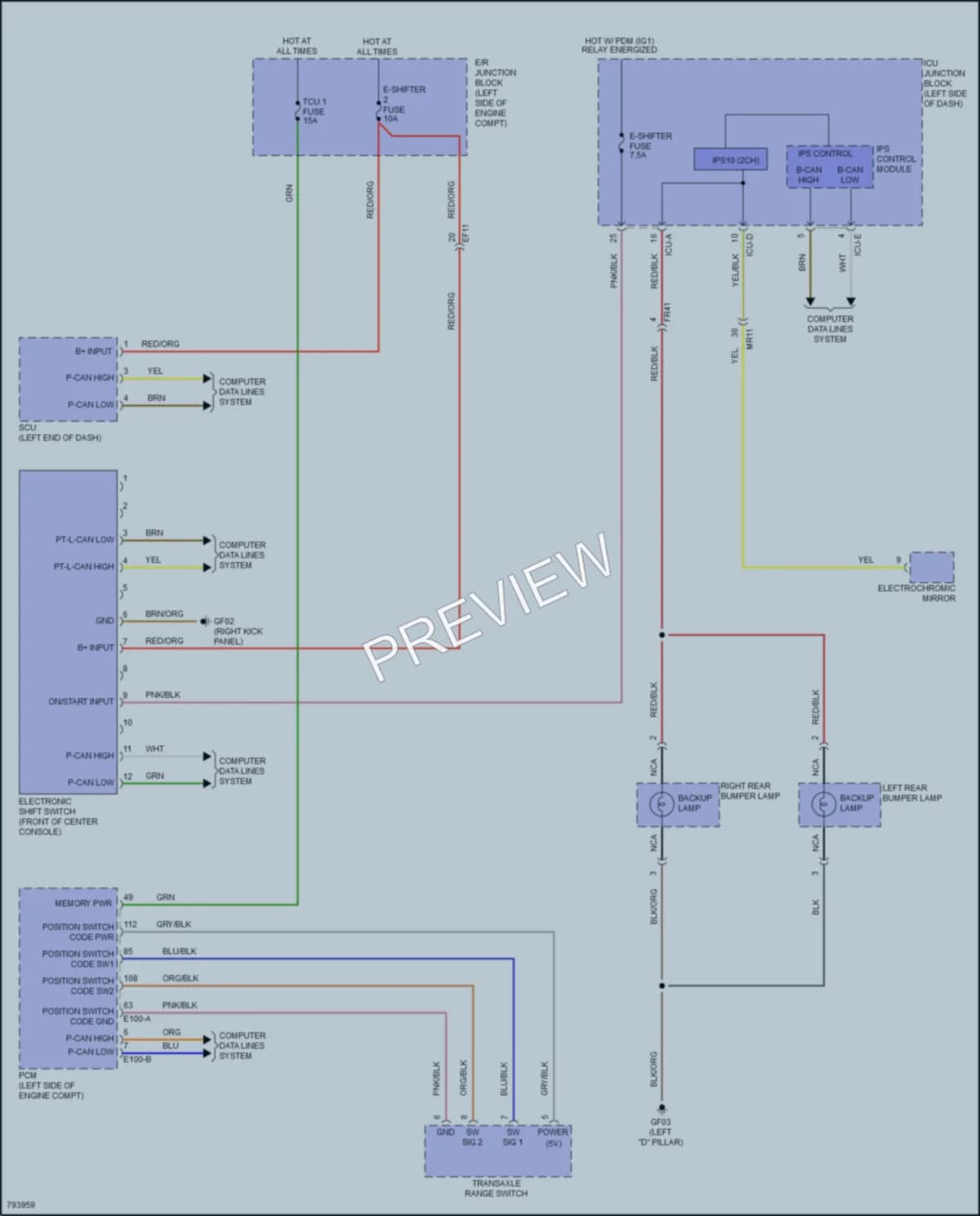 2022 Hyundai Tucson Exterior Lights wiring diagram preview