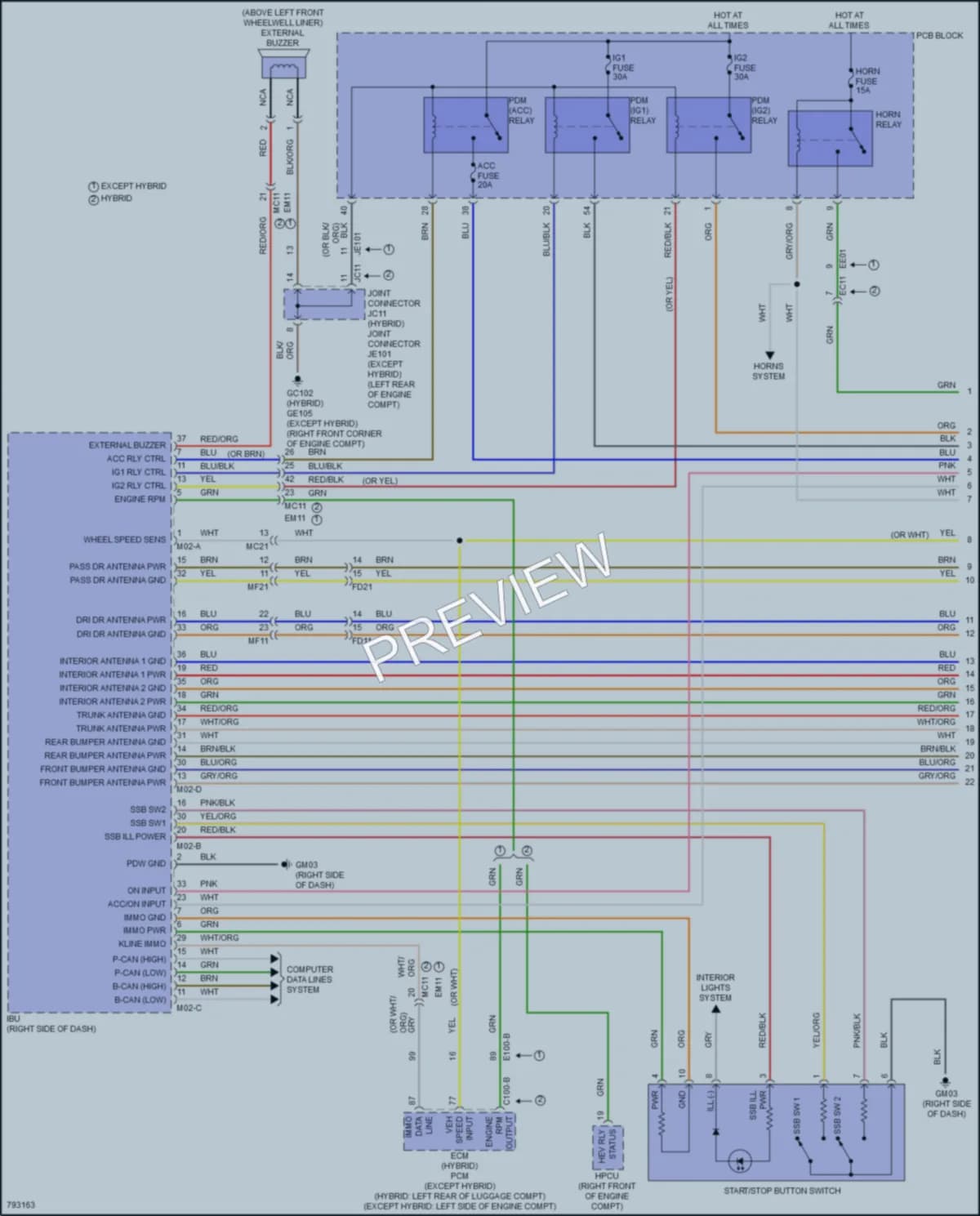 2022 Hyundai Tucson Power Door Locks wiring diagram preview