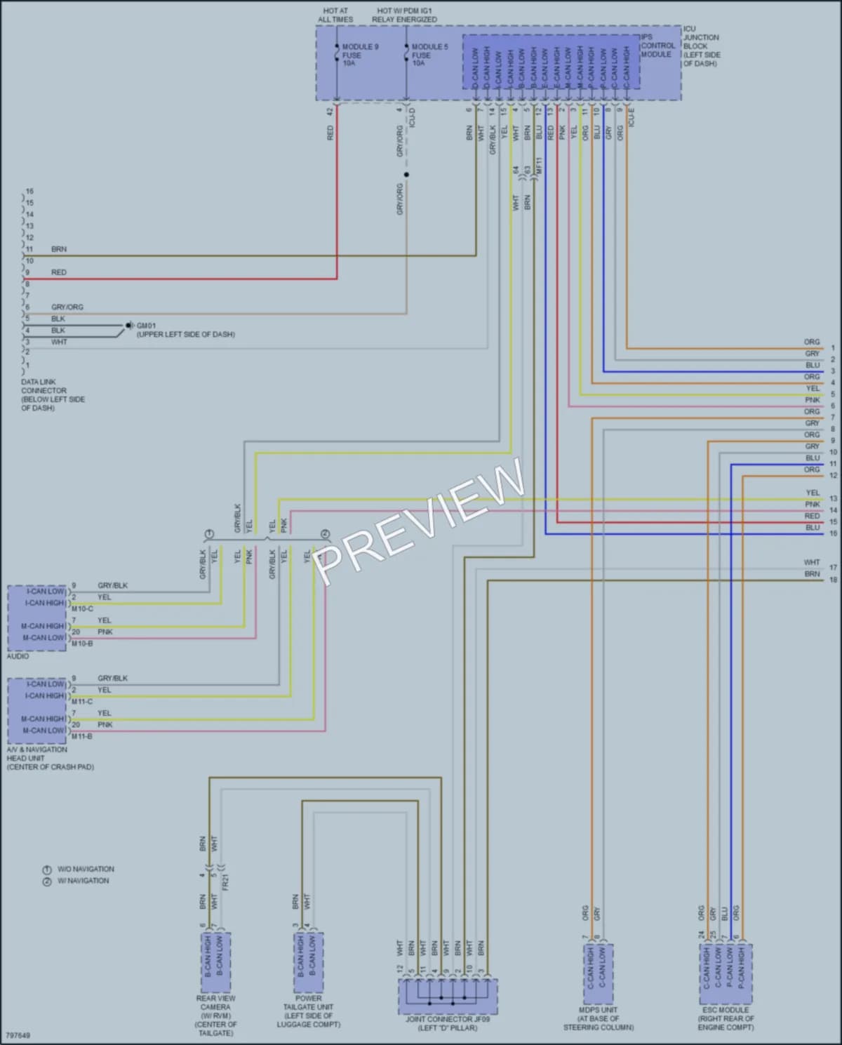 2022 Hyundai TucsonHybrid Computer Data Lines wiring diagram preview