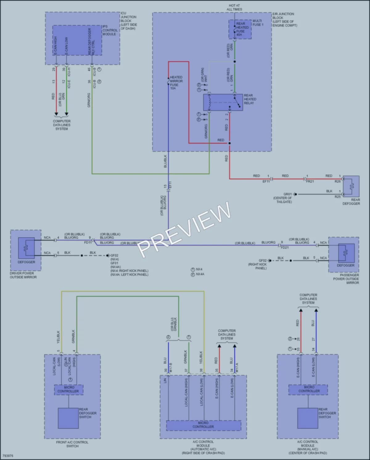 2022 Hyundai TucsonPlugIn Defoggers wiring diagram preview