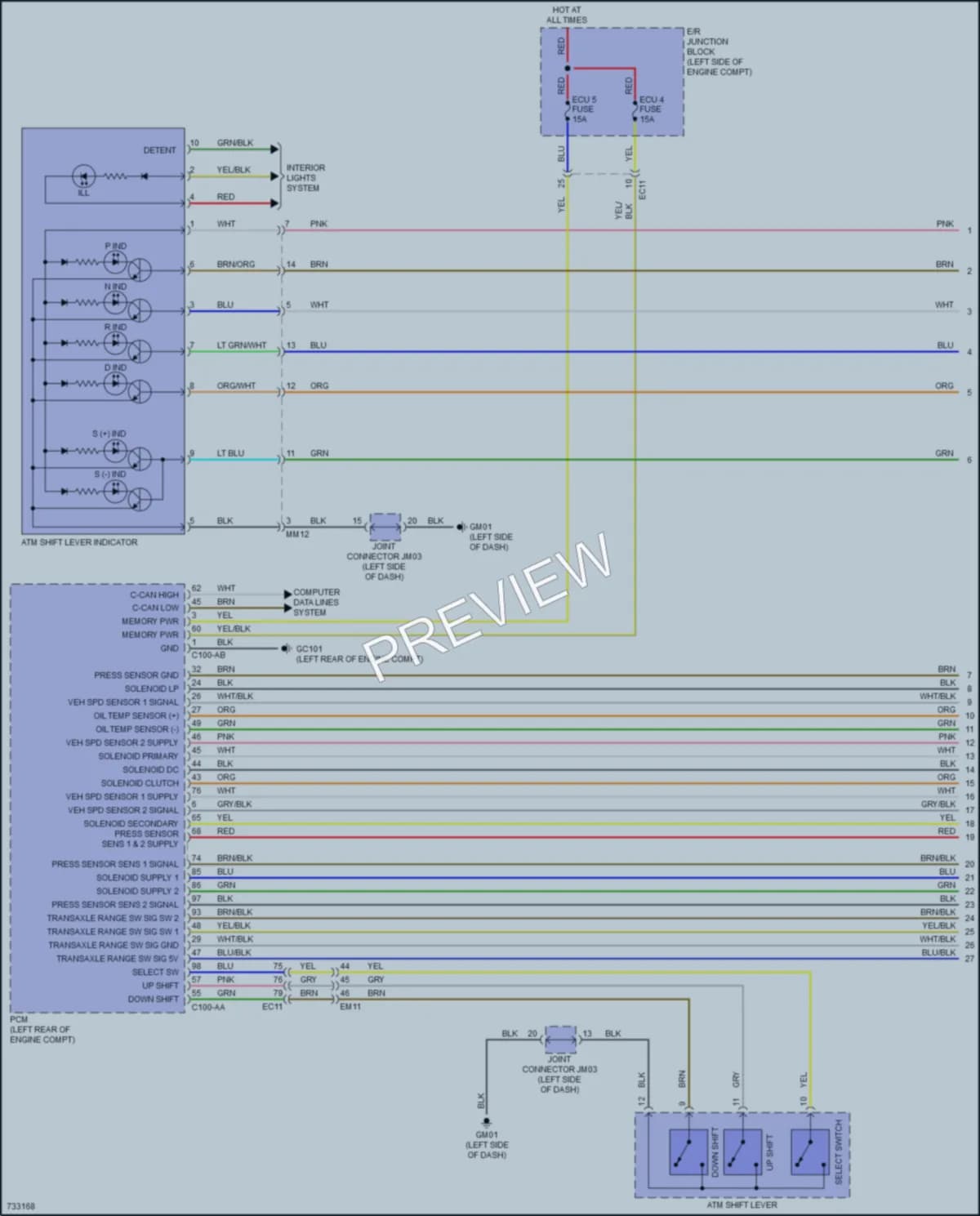 2022 Hyundai Venue Transmission wiring diagram preview