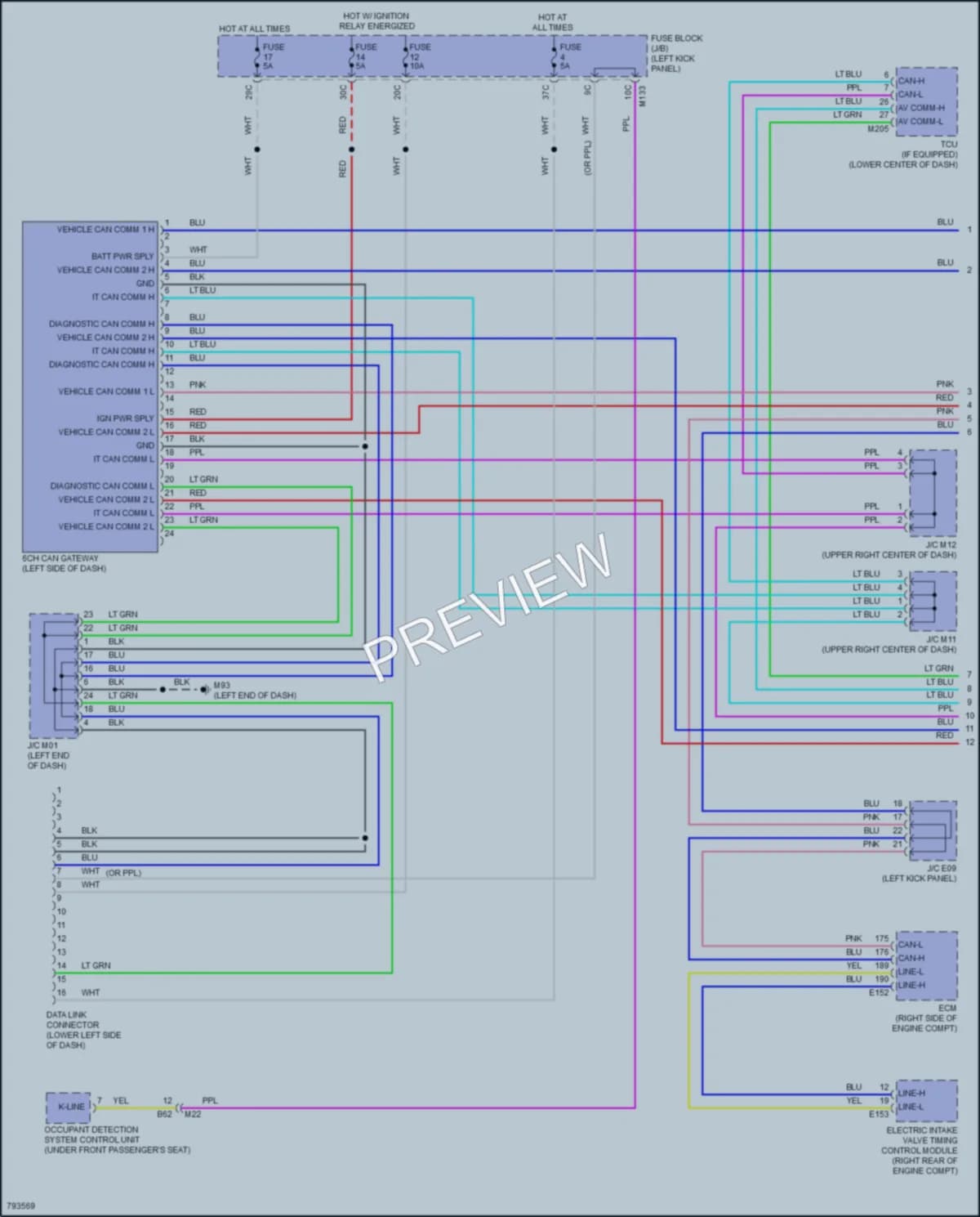 2022 Infiniti Q50 Computer Data Lines wiring diagram preview