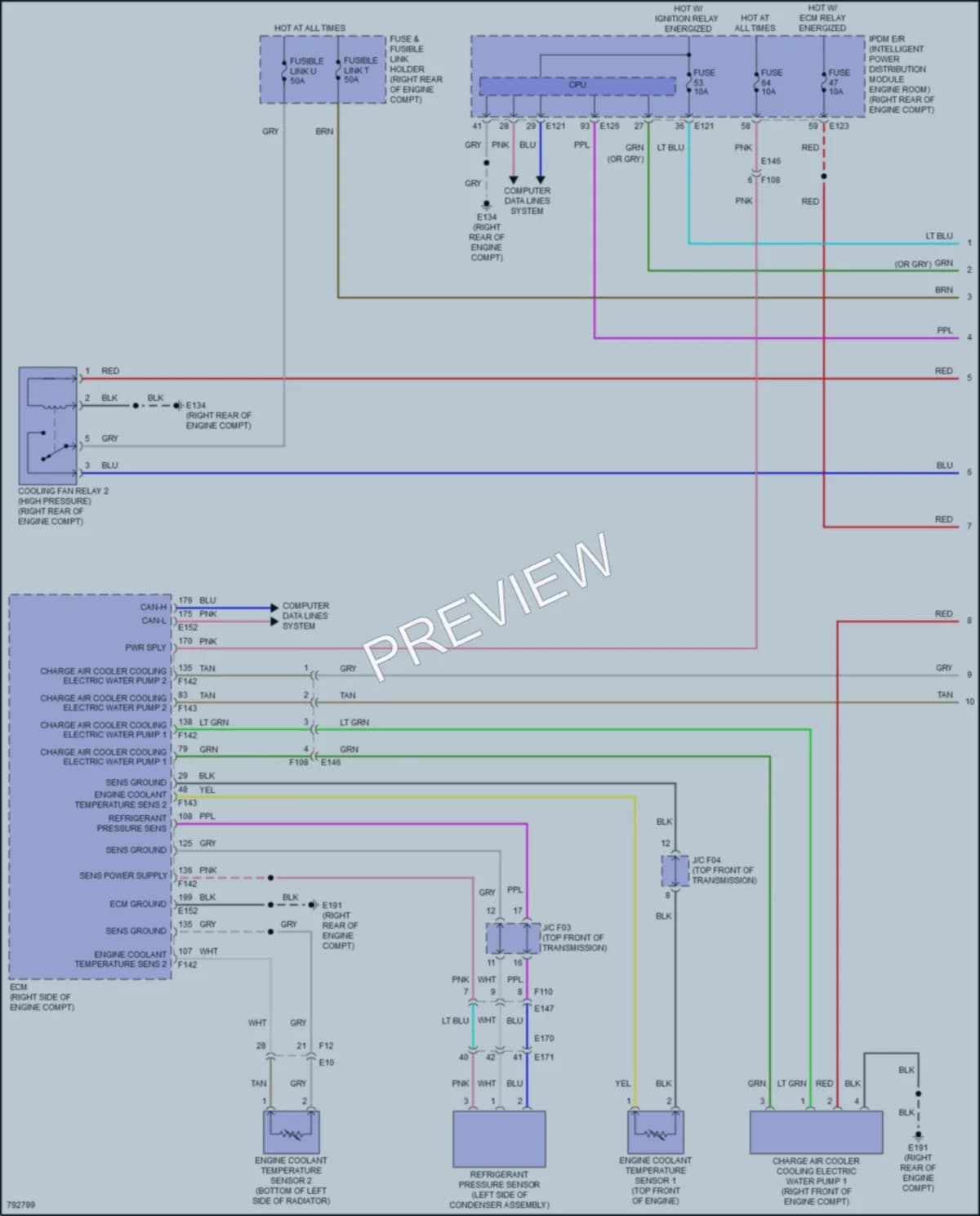 2022 Infiniti Q50 Cooling Fan wiring diagram preview