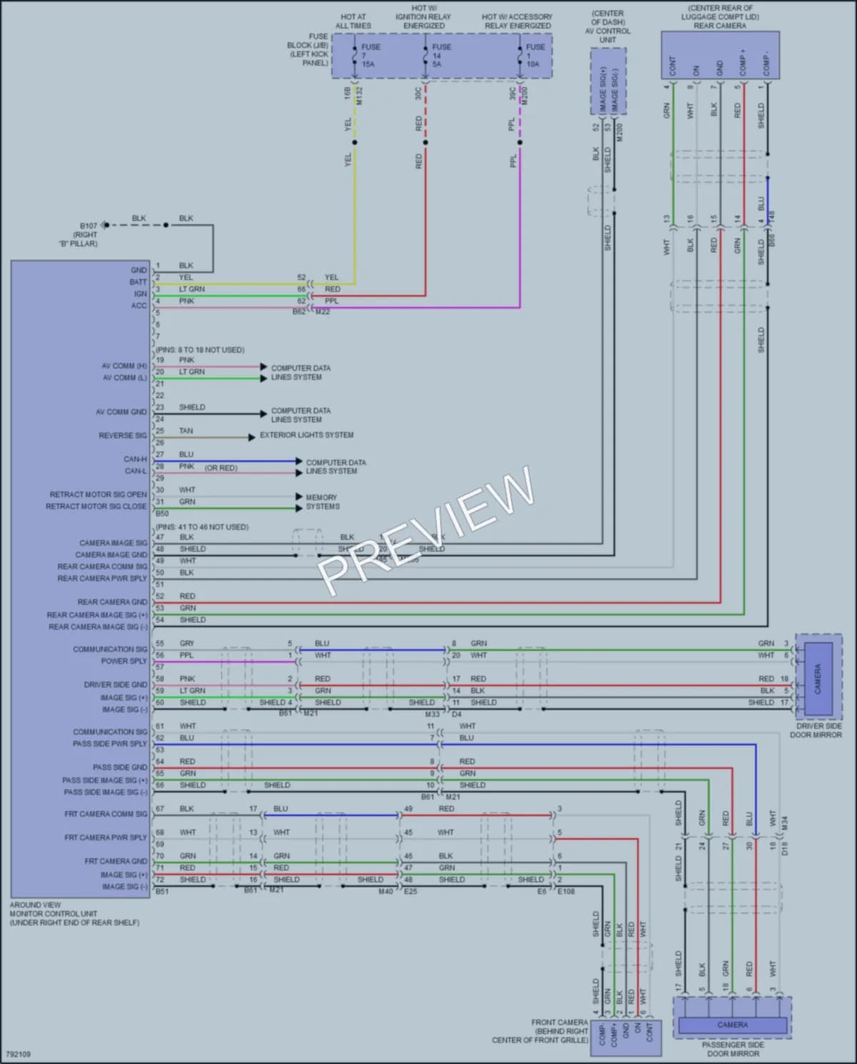 2022 Infiniti Q50 Navigation wiring diagram preview