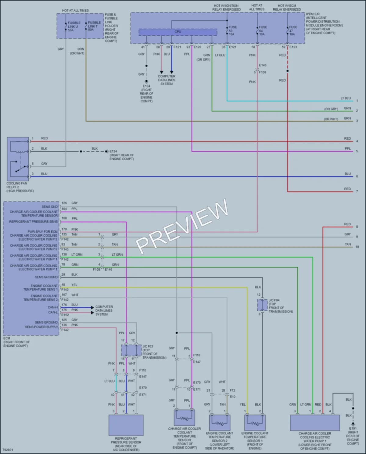2022 Infiniti Q60 Cooling Fan wiring diagram preview