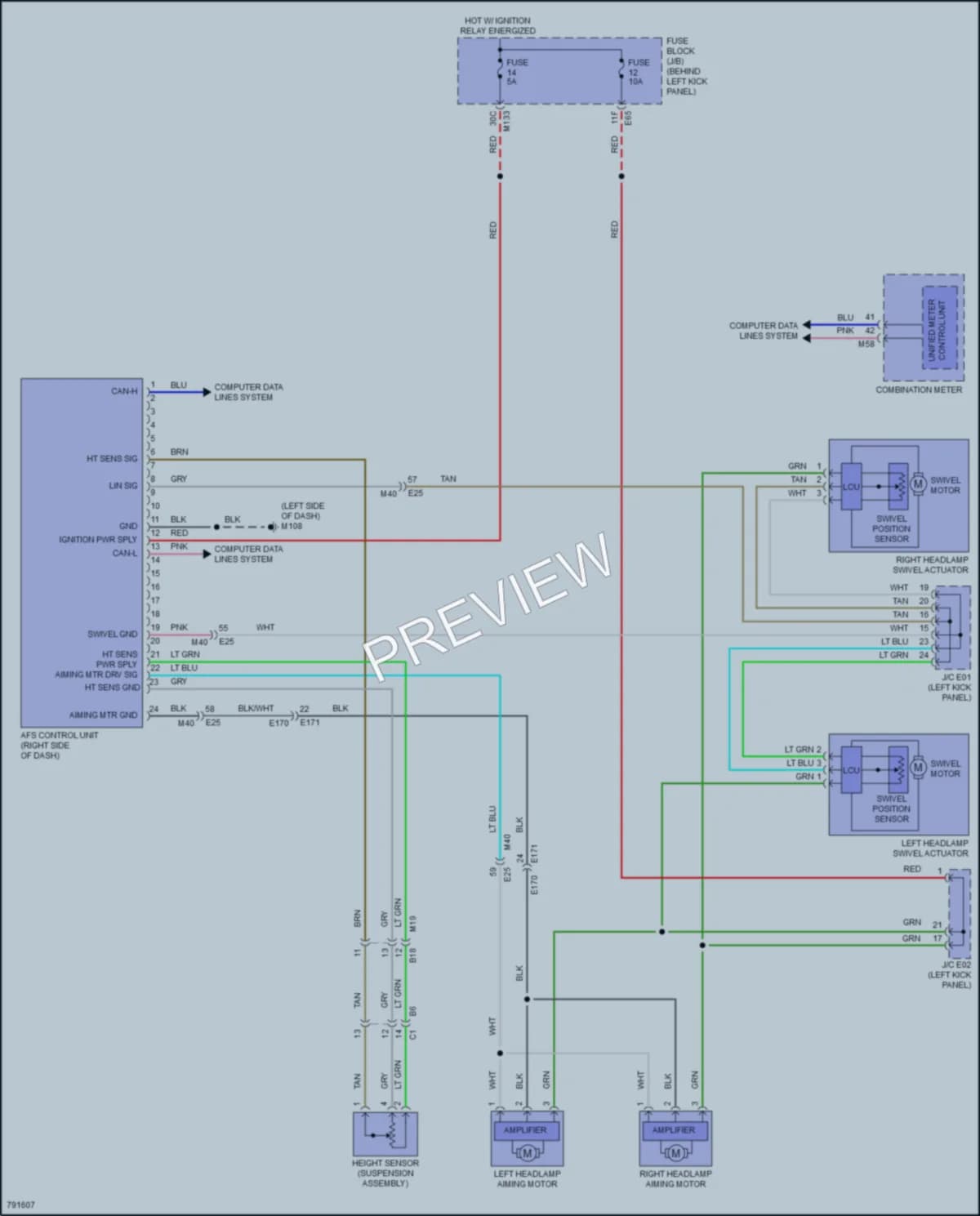 2022 Infiniti Q60 Headlights wiring diagram preview