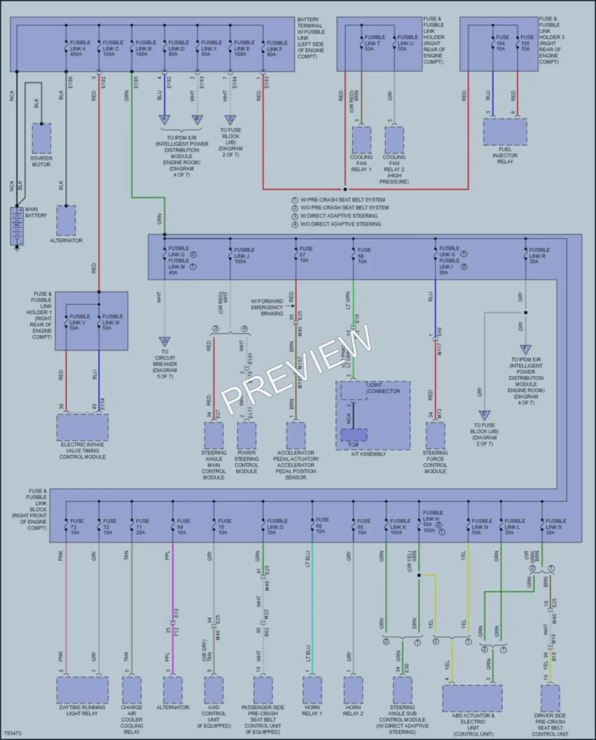 2022 Infiniti Q60 Power Distribution wiring diagram preview