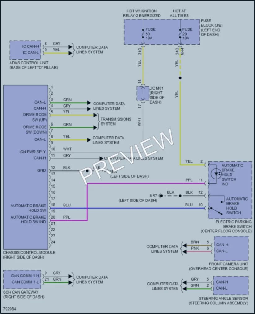 2022 Infiniti QX50 Electronic Suspension wiring diagram preview