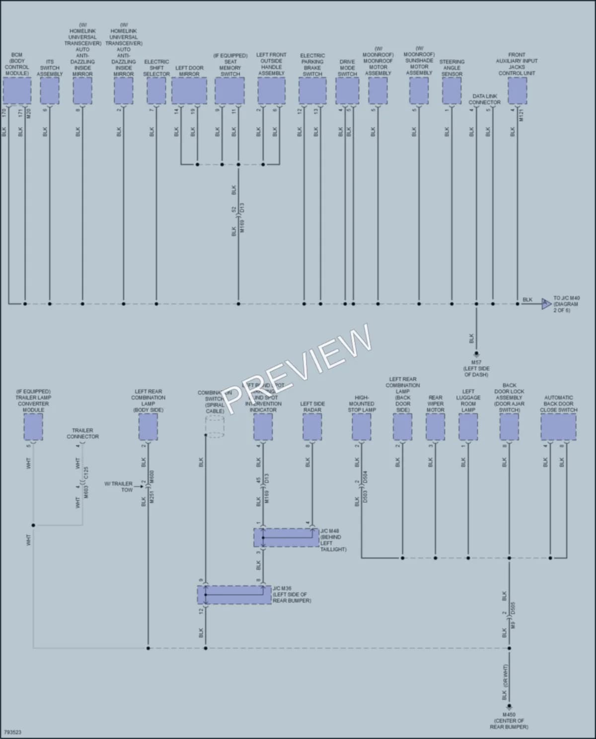 2022 Infiniti QX50 Ground Distribution wiring diagram preview