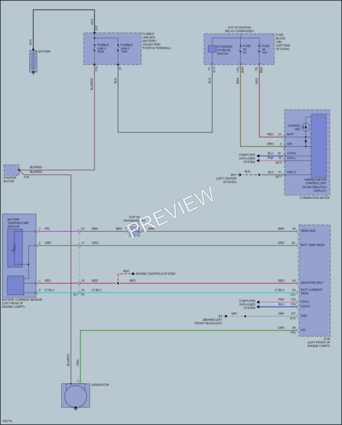 2022 Infiniti QX55 Starting Charging wiring diagram preview