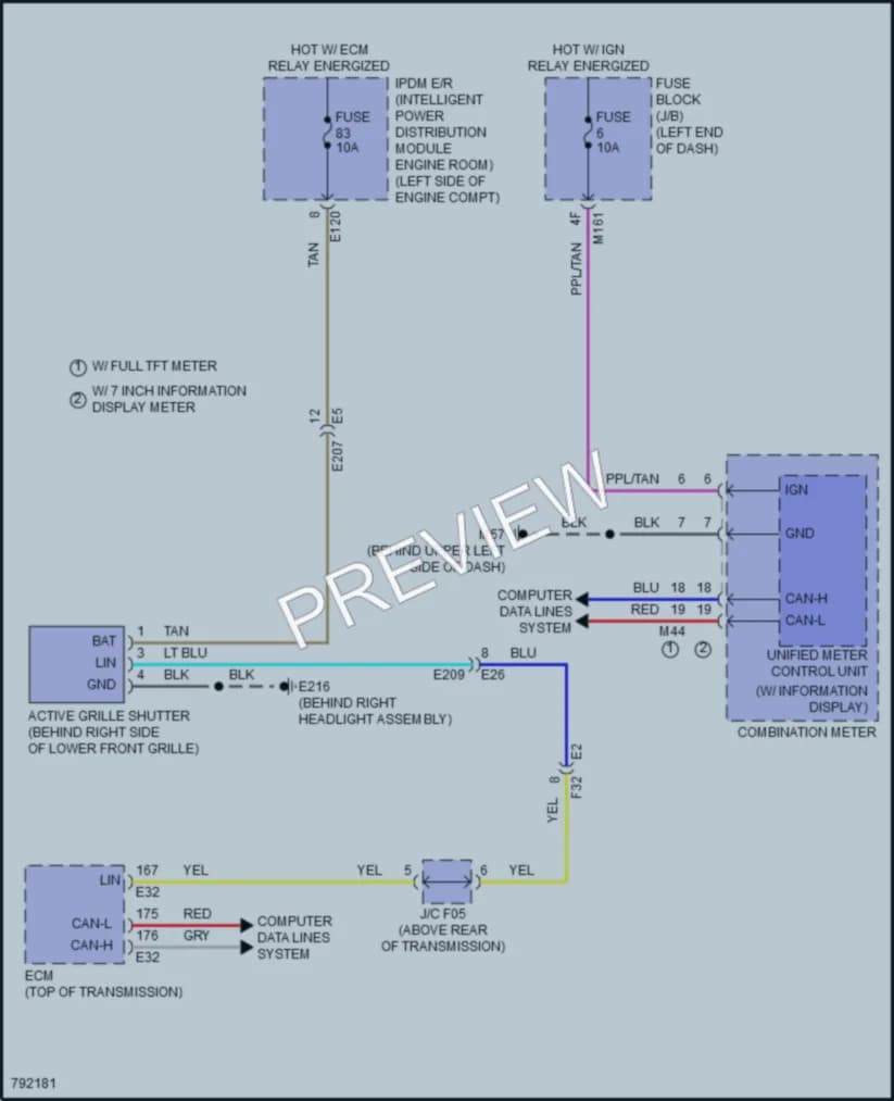 2022 Infiniti QX60 Active Bodyworks wiring diagram preview