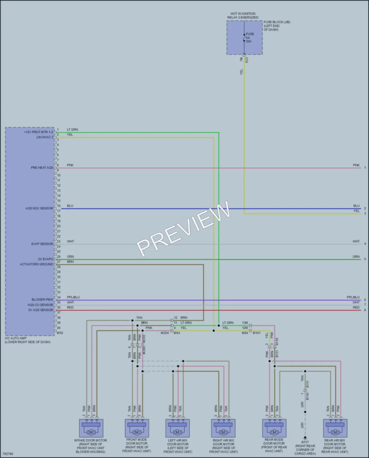 2022 Infiniti QX60 Air Conditioning wiring diagram preview