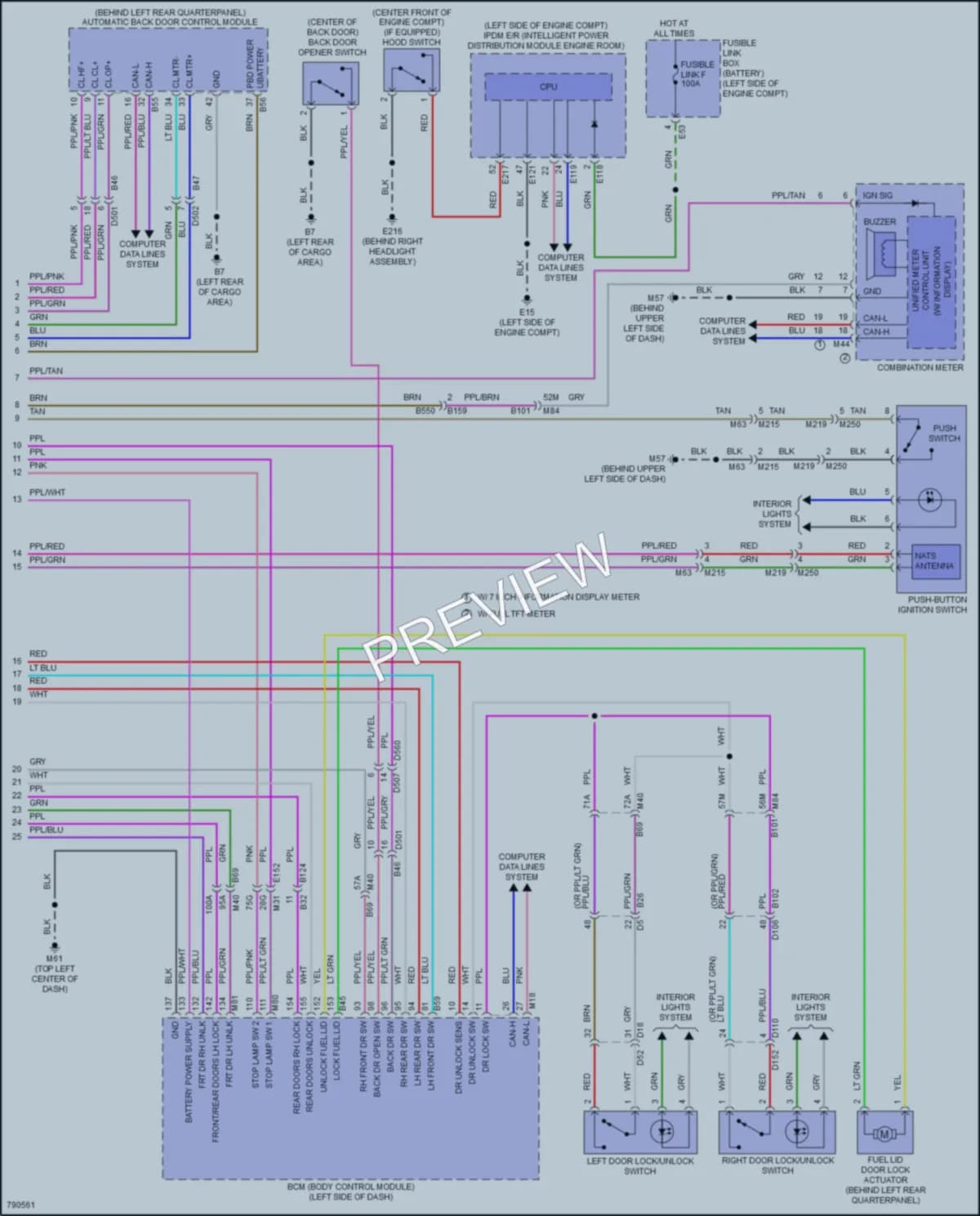 2022 Infiniti QX60 Anti Theft wiring diagram preview