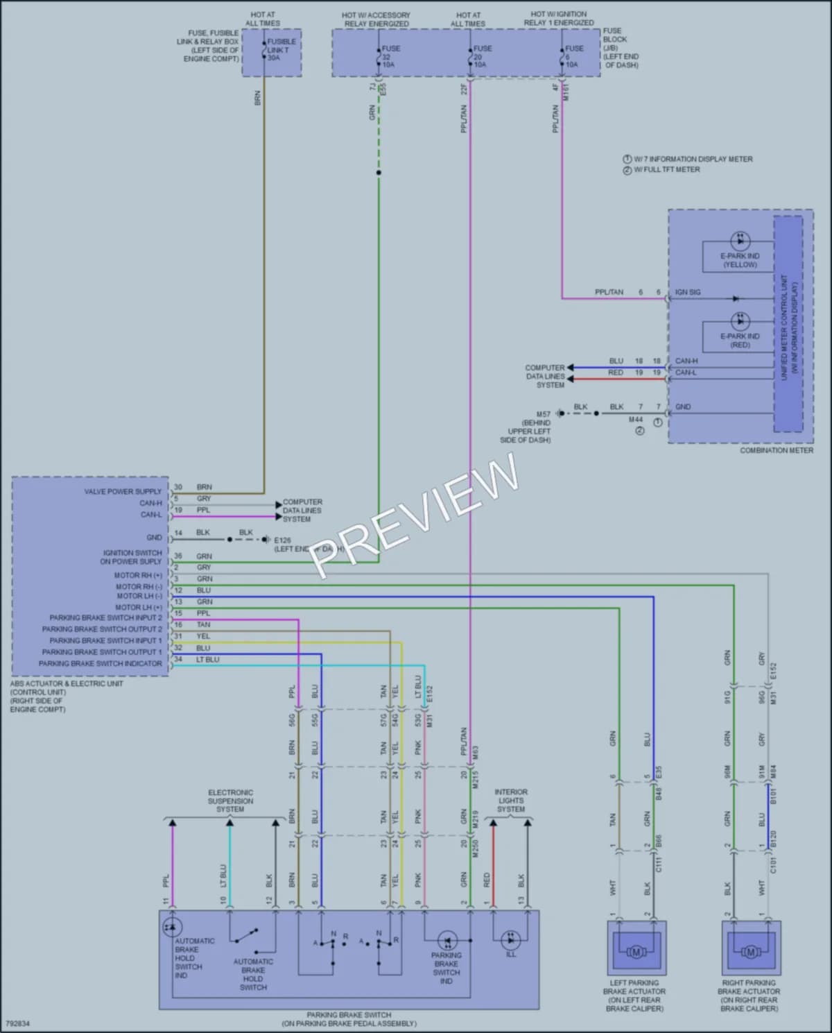 2022 Infiniti QX60 Shift Interlock wiring diagram preview